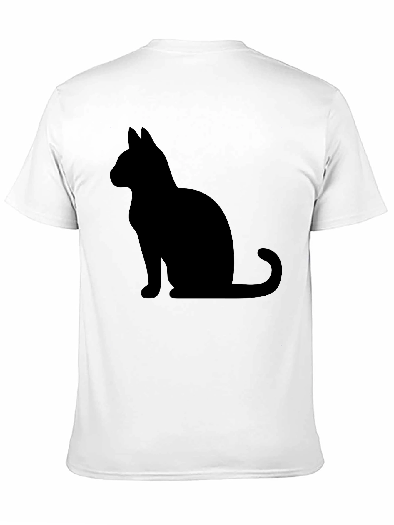 Black Cat Silhouette Graphic Tee - Unisex