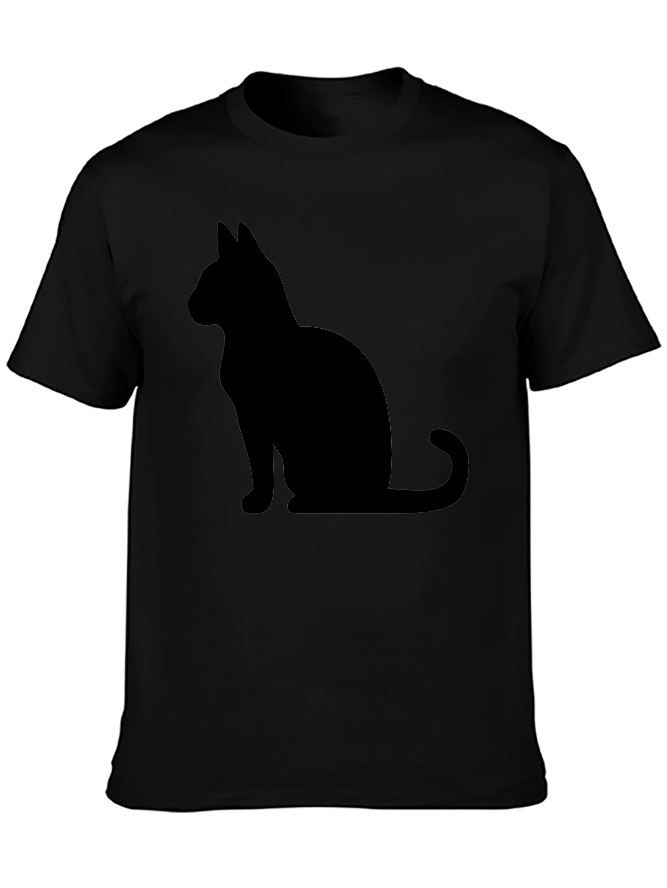 Black Cat Silhouette Graphic Tee - Unisex