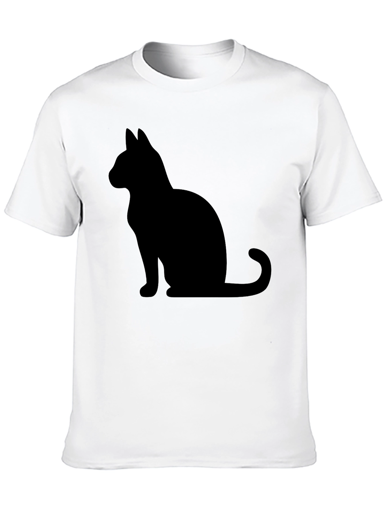 Black Cat Silhouette Graphic Tee - Unisex