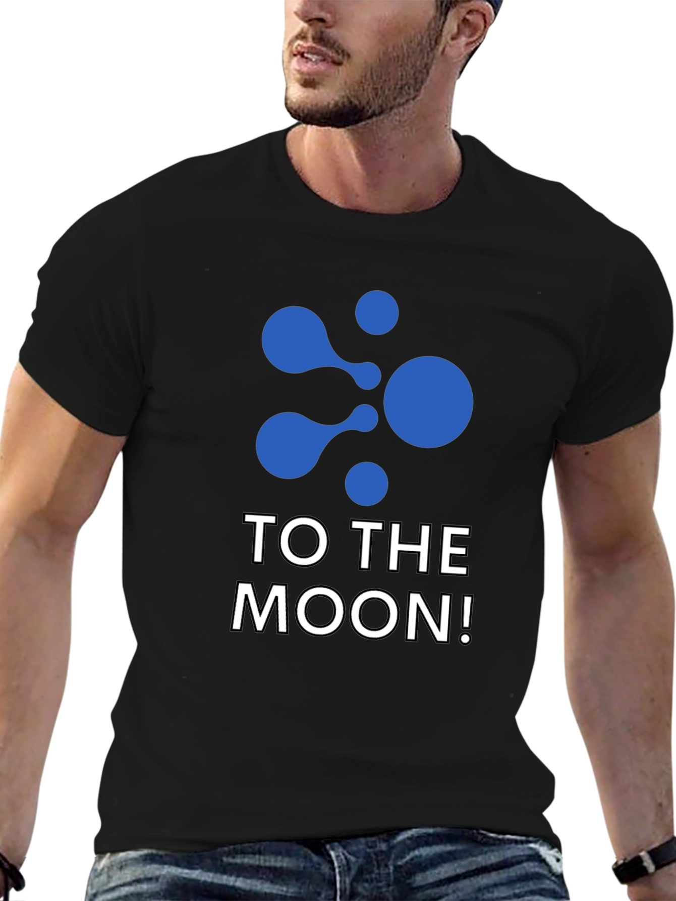 To The Moon Black T-Shirt