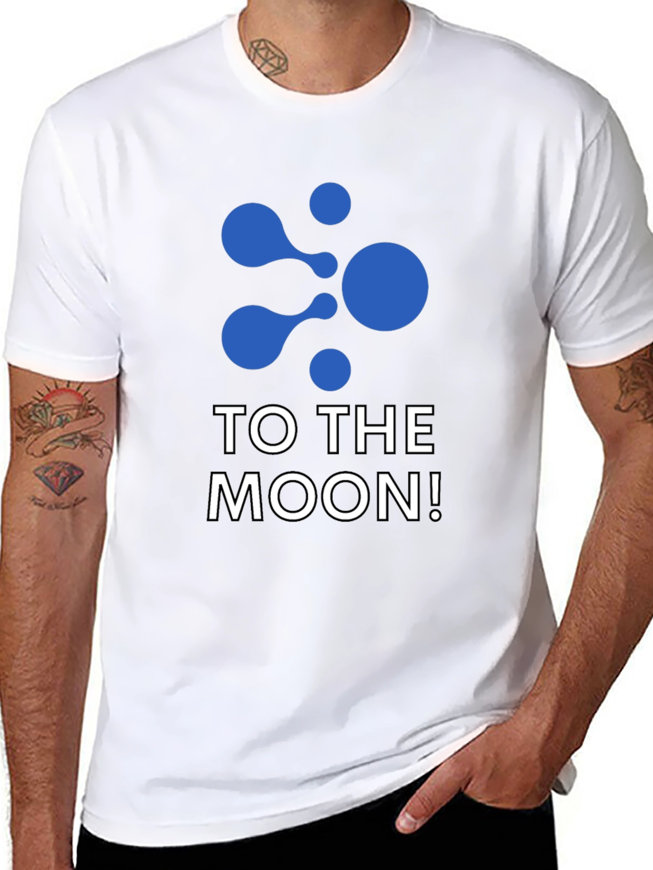 To The Moon Black T-Shirt