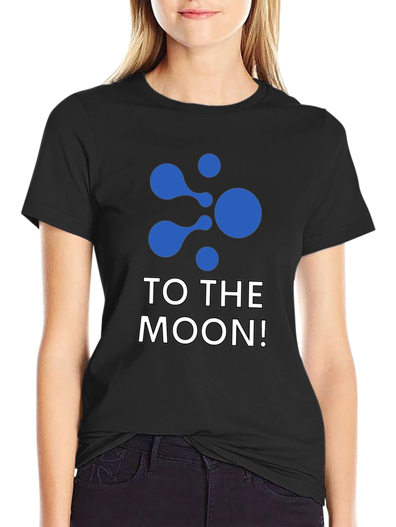 To The Moon Black T-Shirt