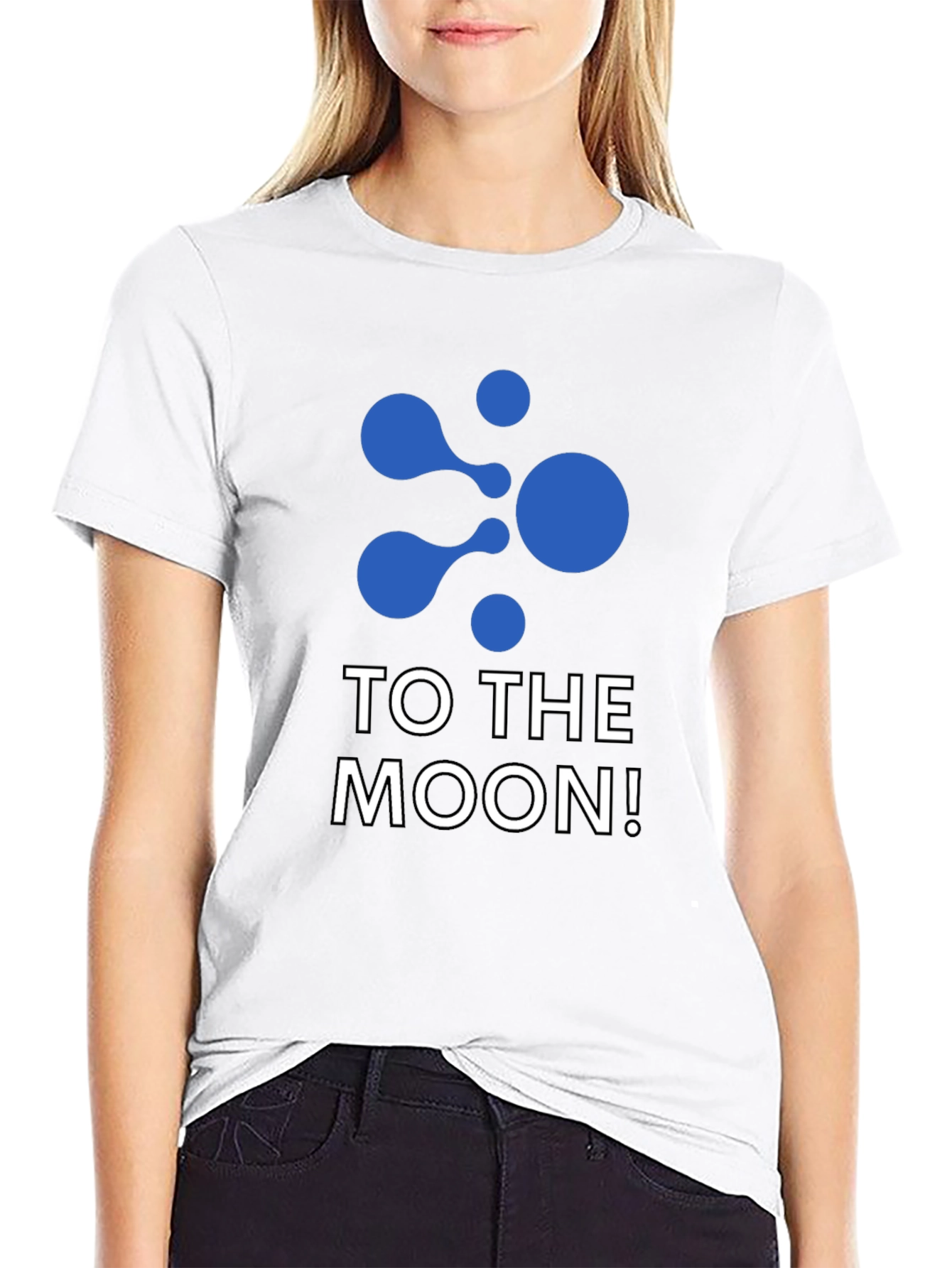 To The Moon Black T-Shirt