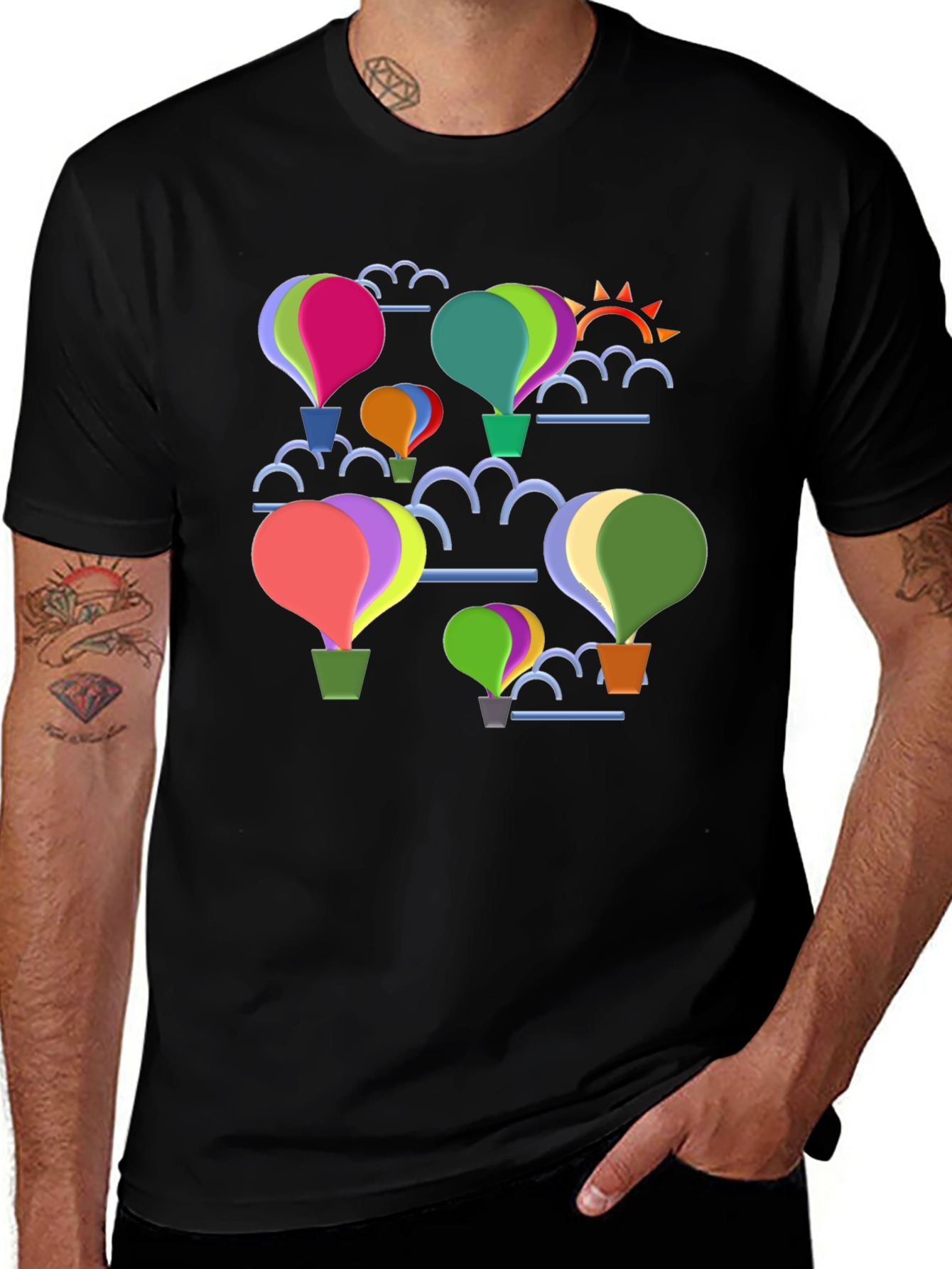 Balloon Graphic Tee - Whimsical Design