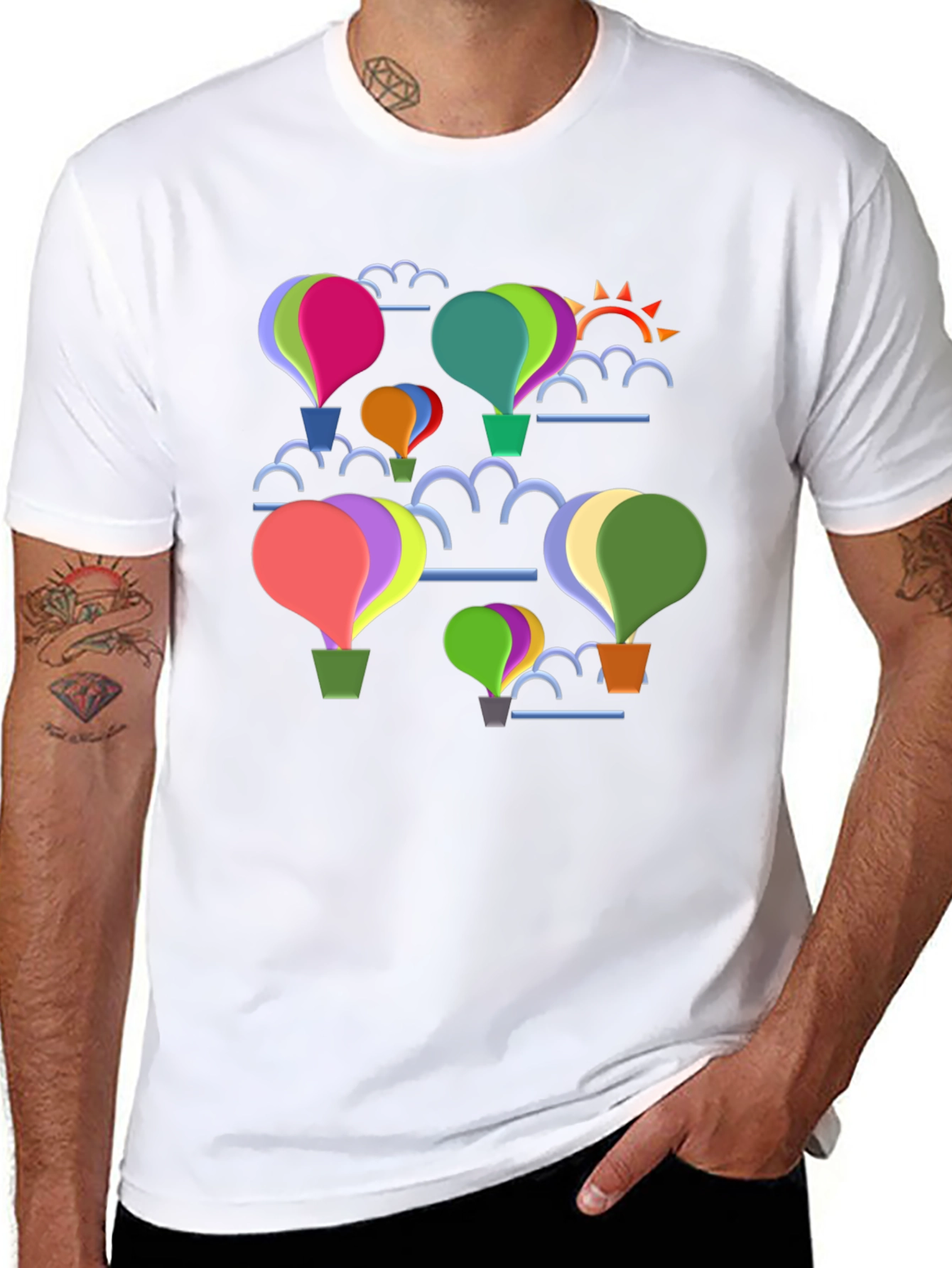 Balloon Graphic Tee - Whimsical Design