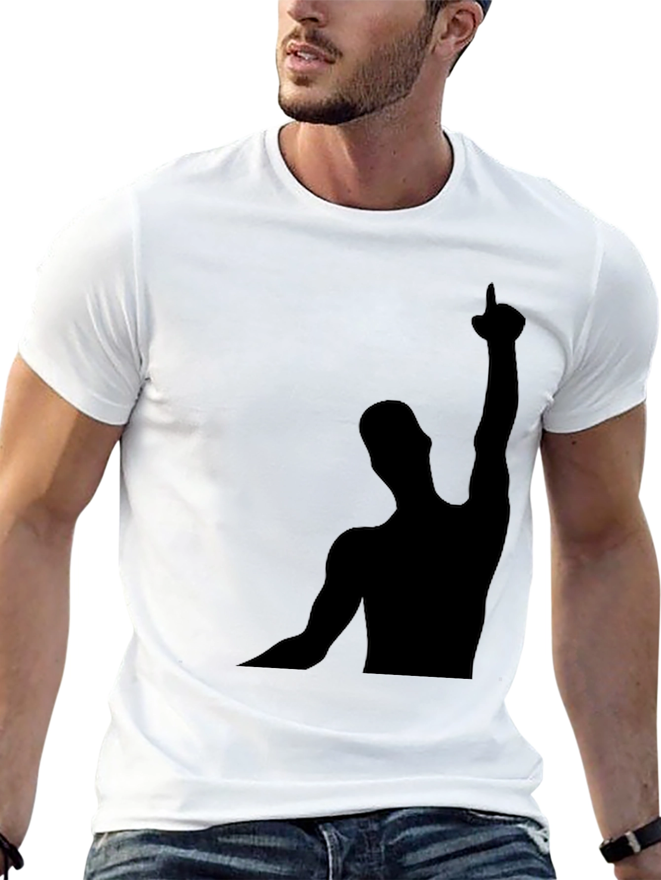 Silhouette Man Graphic T-Shirt