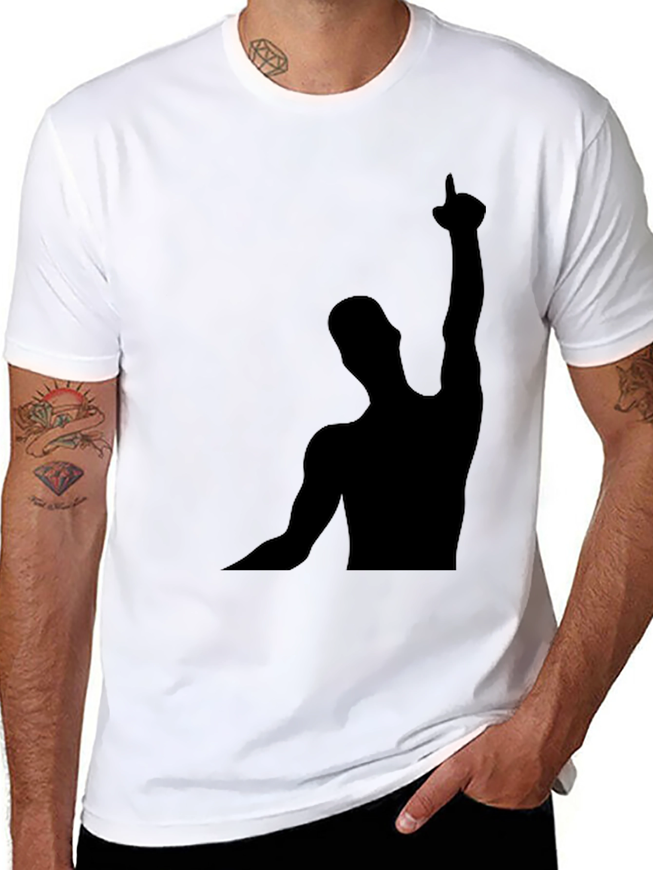 Silhouette Man Graphic T-Shirt
