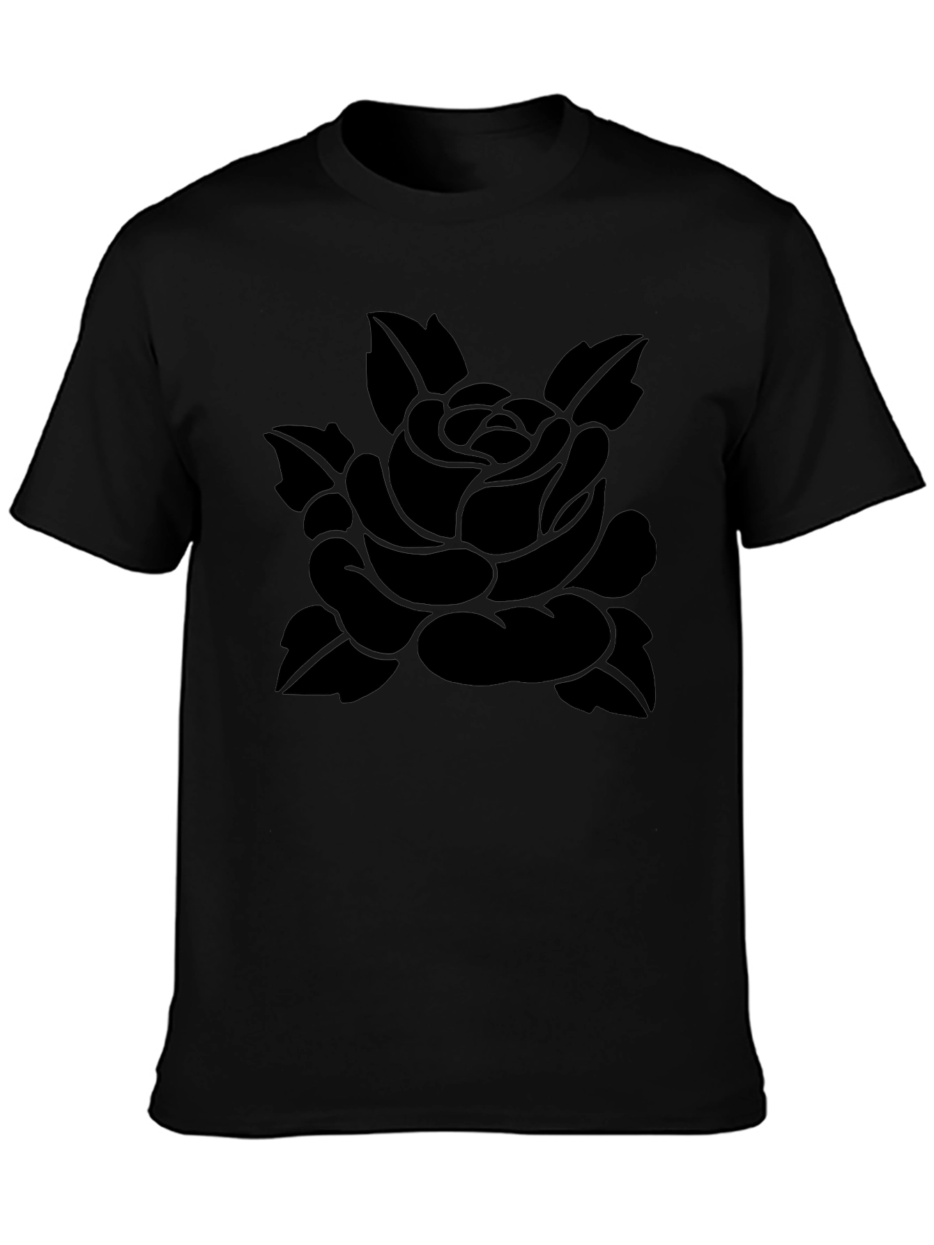 Black Rose Graphic Tee - Stylish Menswear