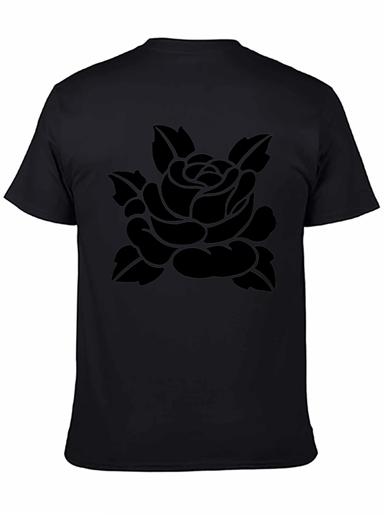 Black Rose Graphic Tee - Stylish Menswear