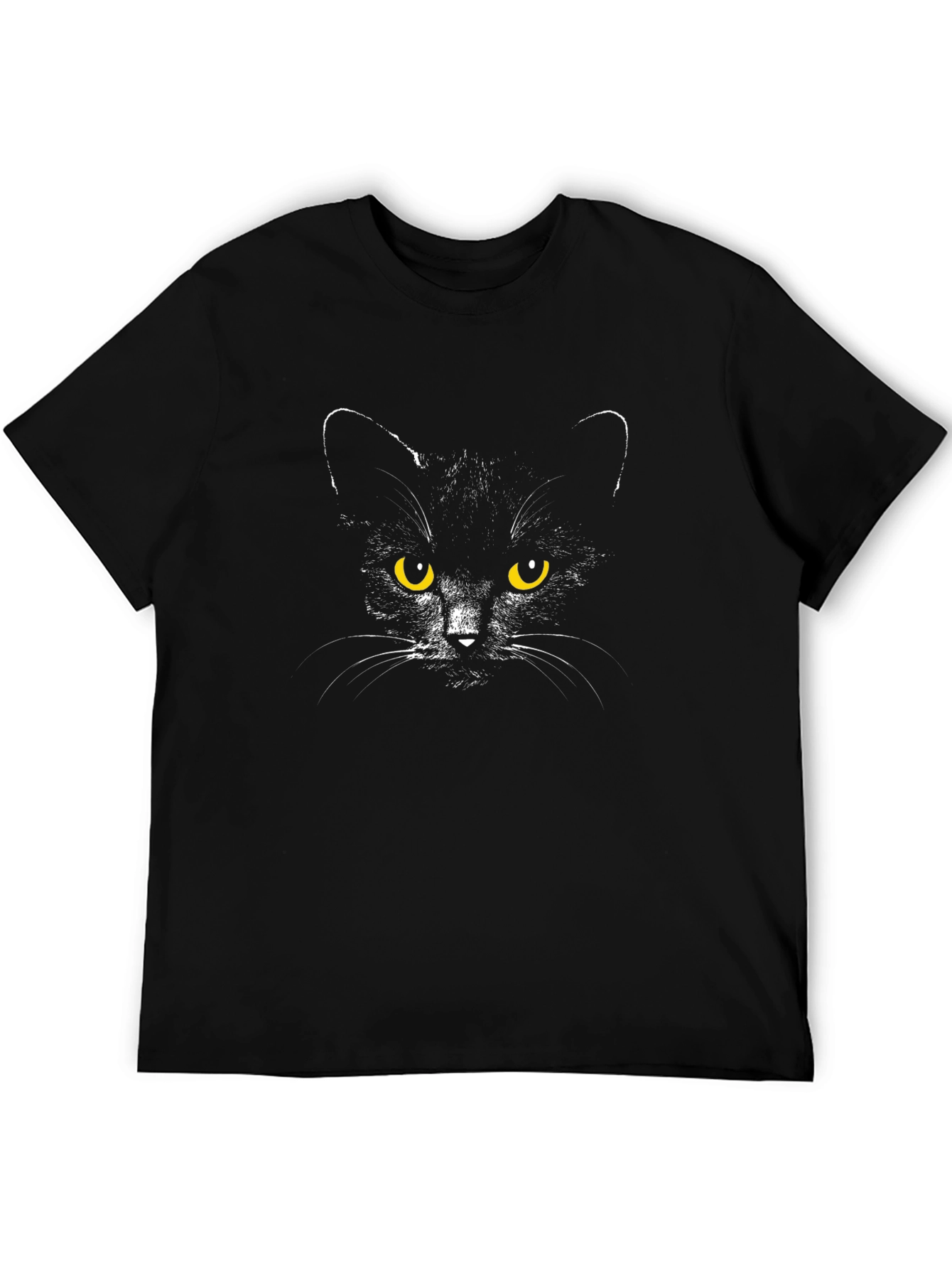 Black Cat Graphic Tee - Soft Cotton Comfort