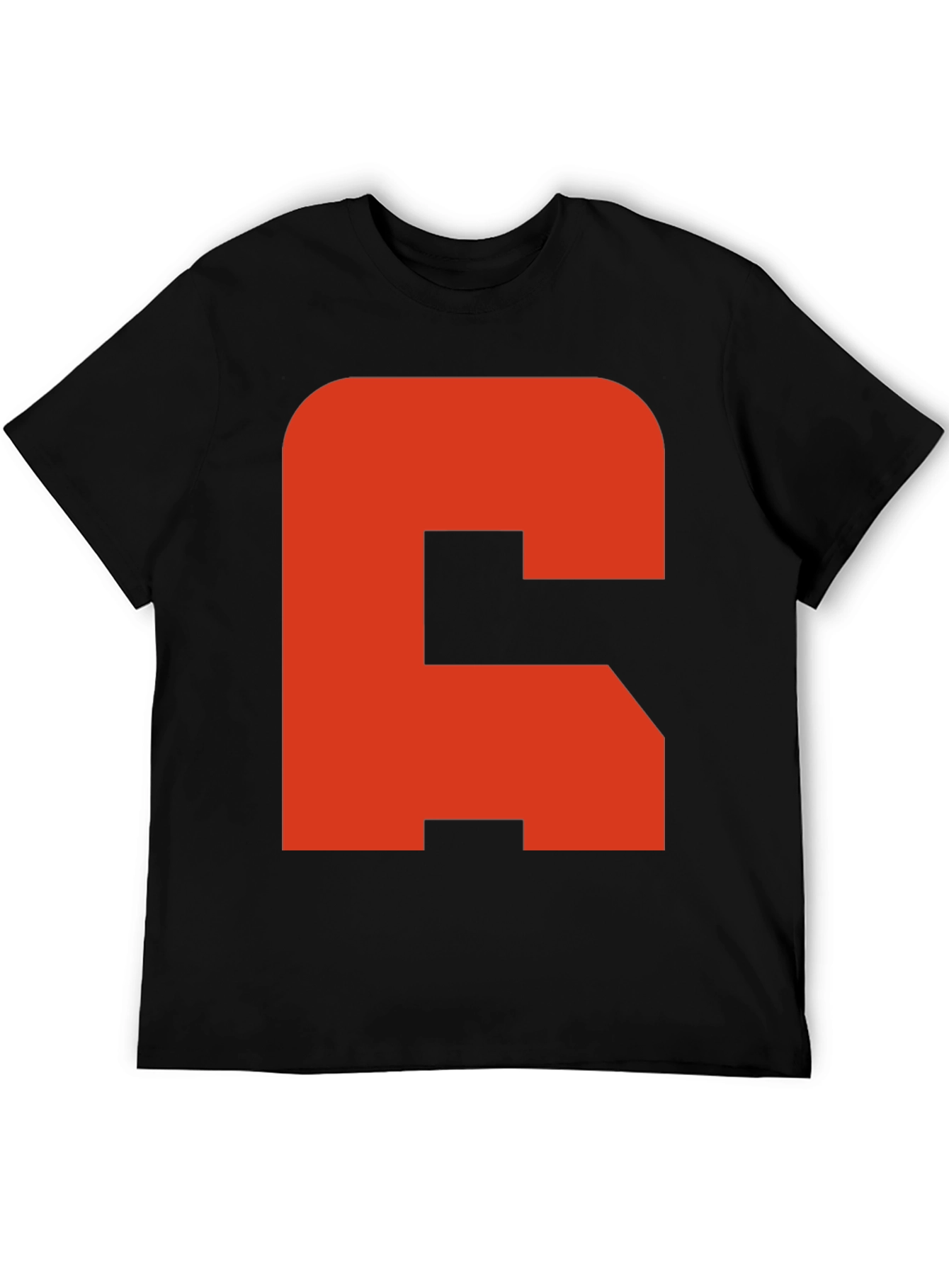 Bold Initial Tee - C Graphic Black T-Shirt