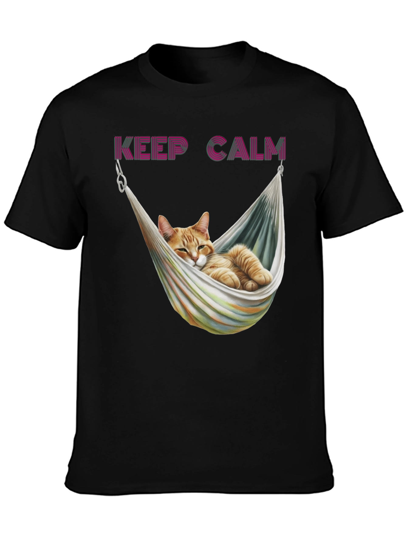 Keep Calm Cat Hammock T-Shirt