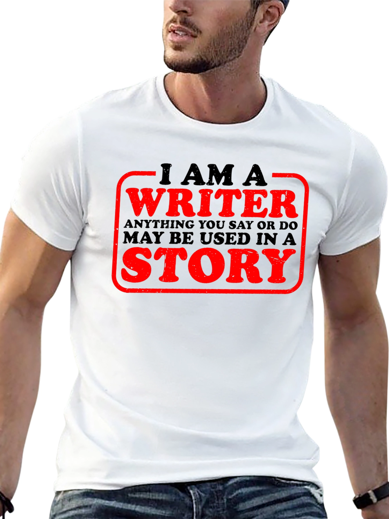 I Am A Writer T-Shirt Novelty Tee