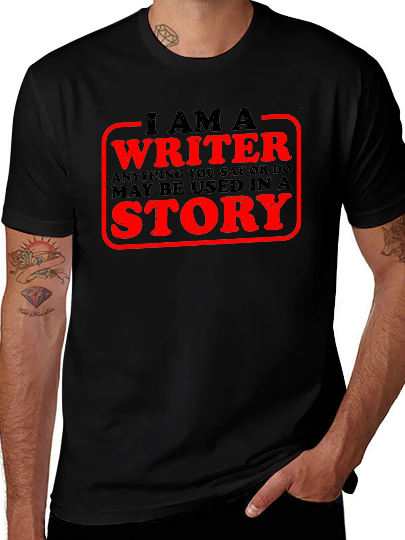 I Am A Writer T-Shirt Novelty Tee