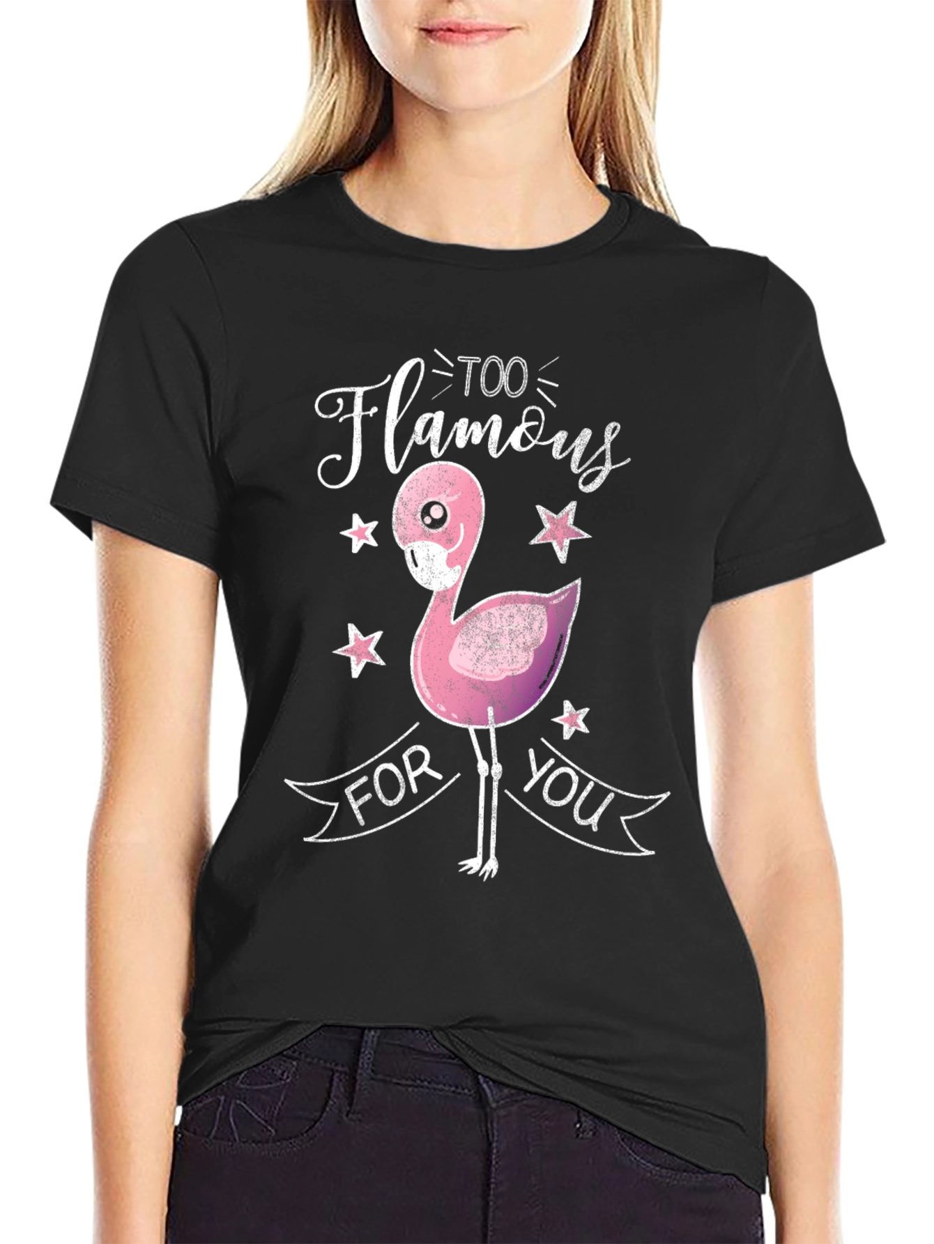 Too Flamous Flamingo Graphic T-Shirt