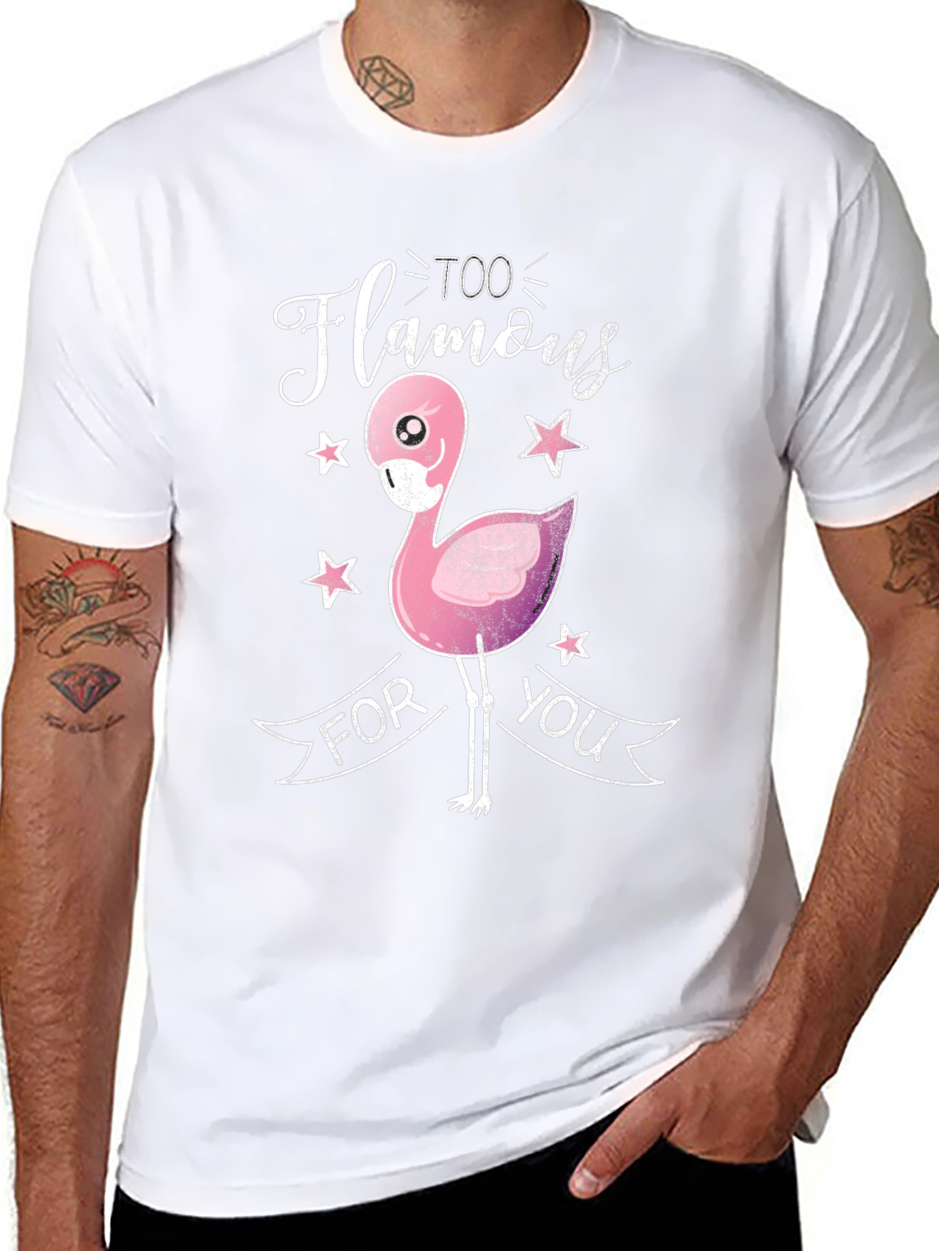 Too Flamous Flamingo Graphic T-Shirt