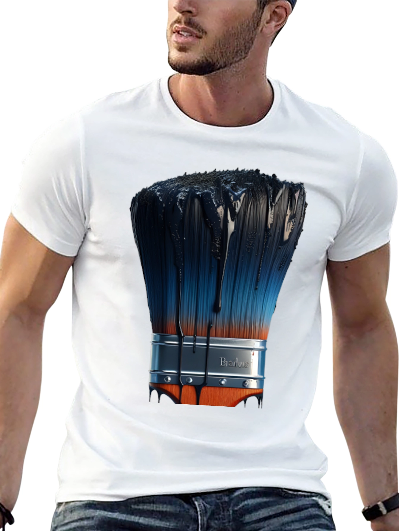 Paint Brush T-Shirt - Artistic Design