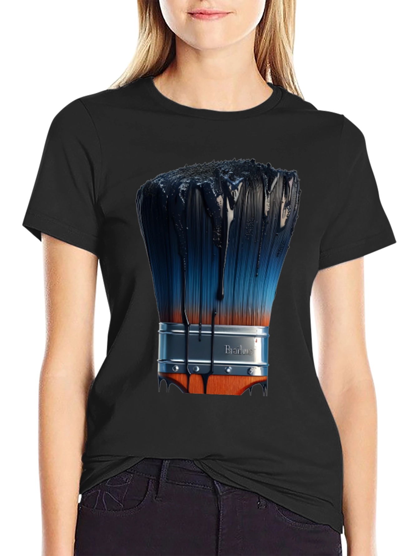 Paint Brush T-Shirt - Artistic Design