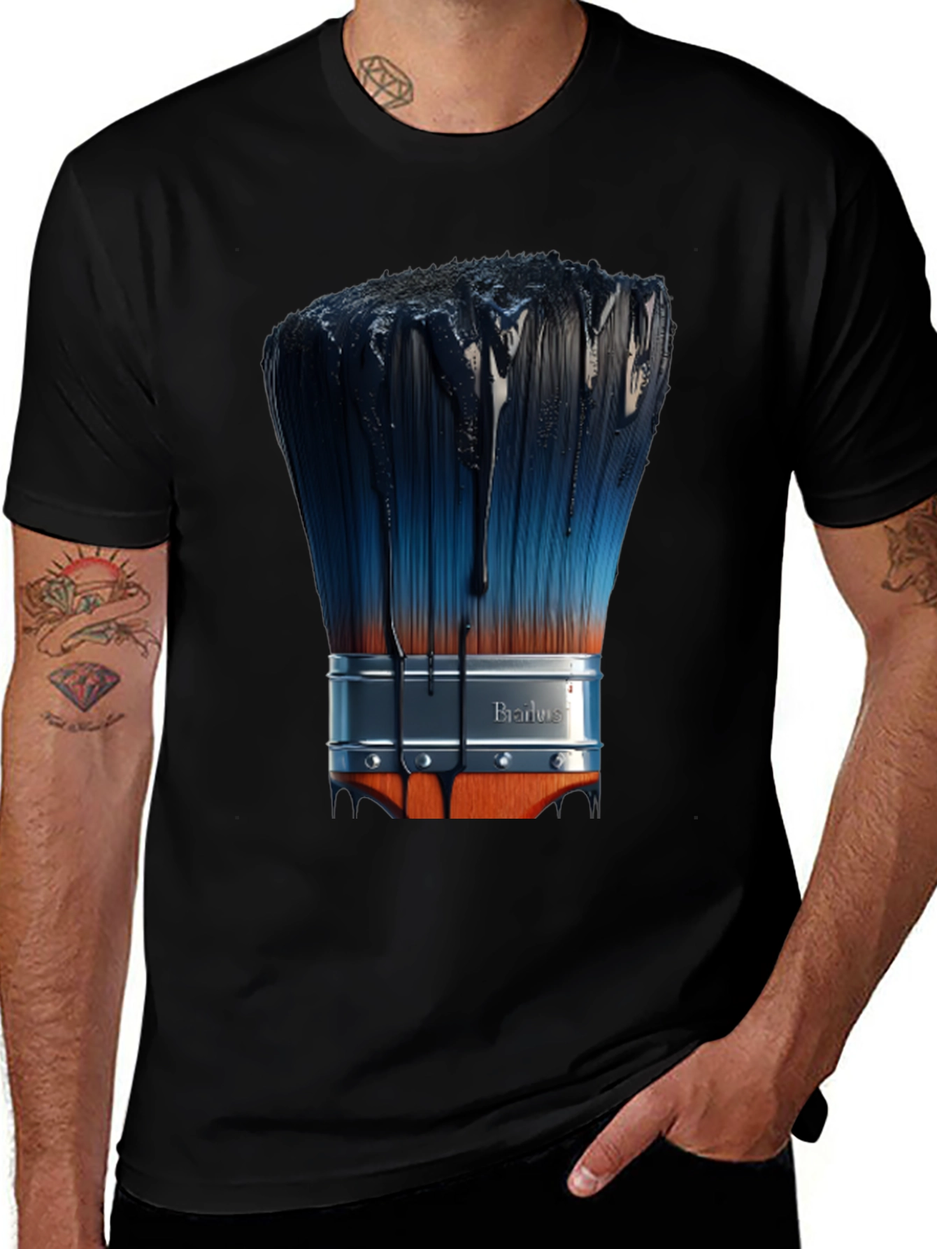 Paint Brush T-Shirt - Artistic Design
