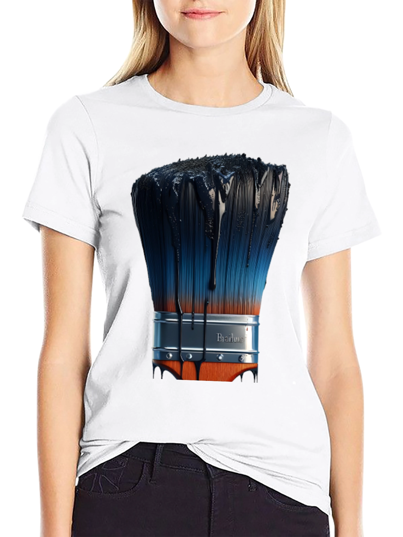 Paint Brush T-Shirt - Artistic Design