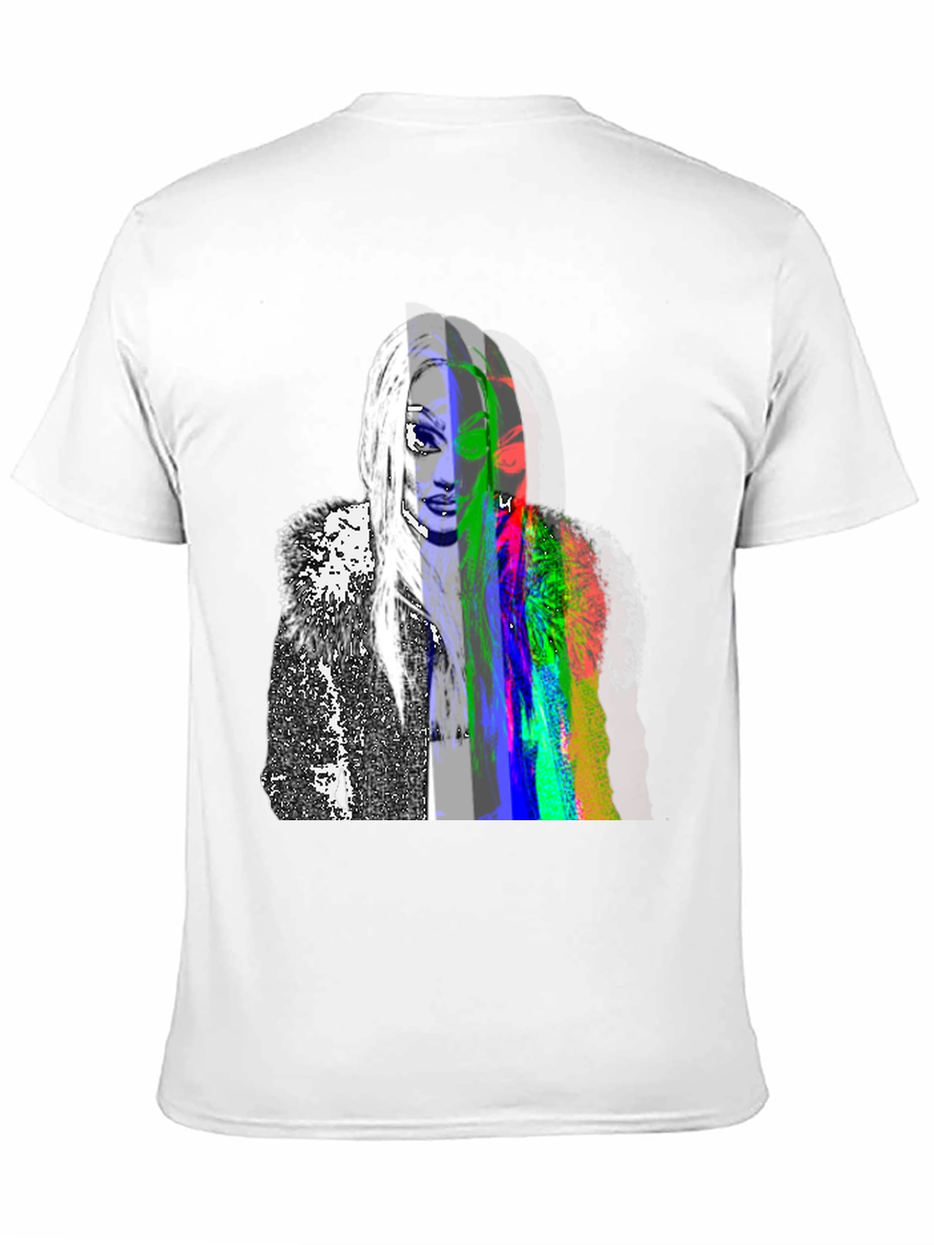 Abstract Portrait Graphic Tee - Modern Art Shirt