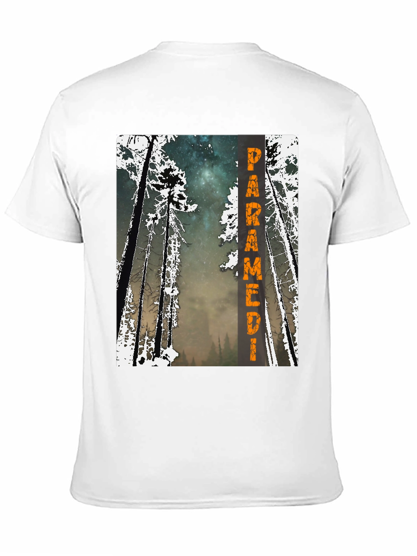 Paramedic Forest Graphic Tee - Black Cotton Shirt