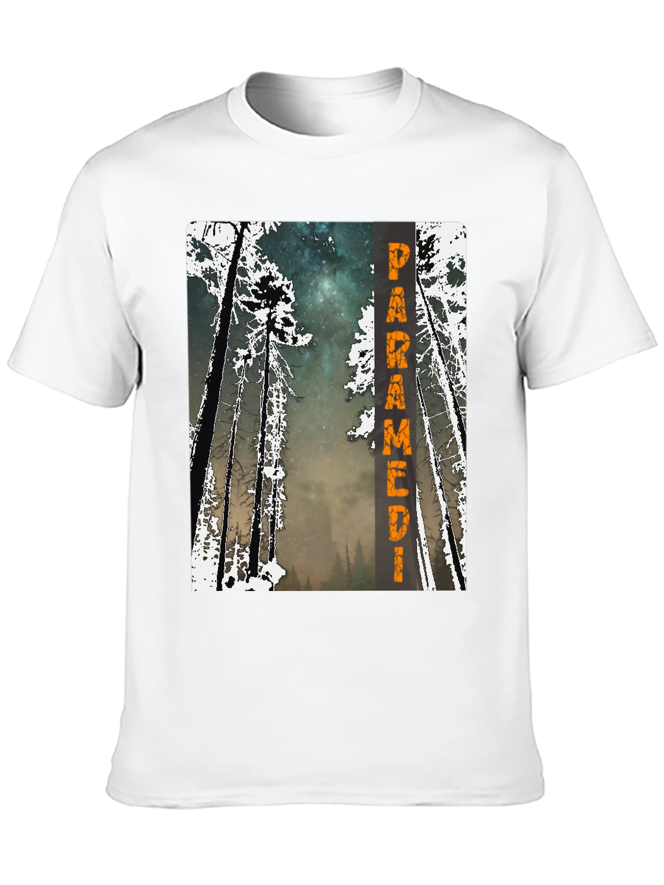 Paramedic Forest Graphic Tee - Black Cotton Shirt
