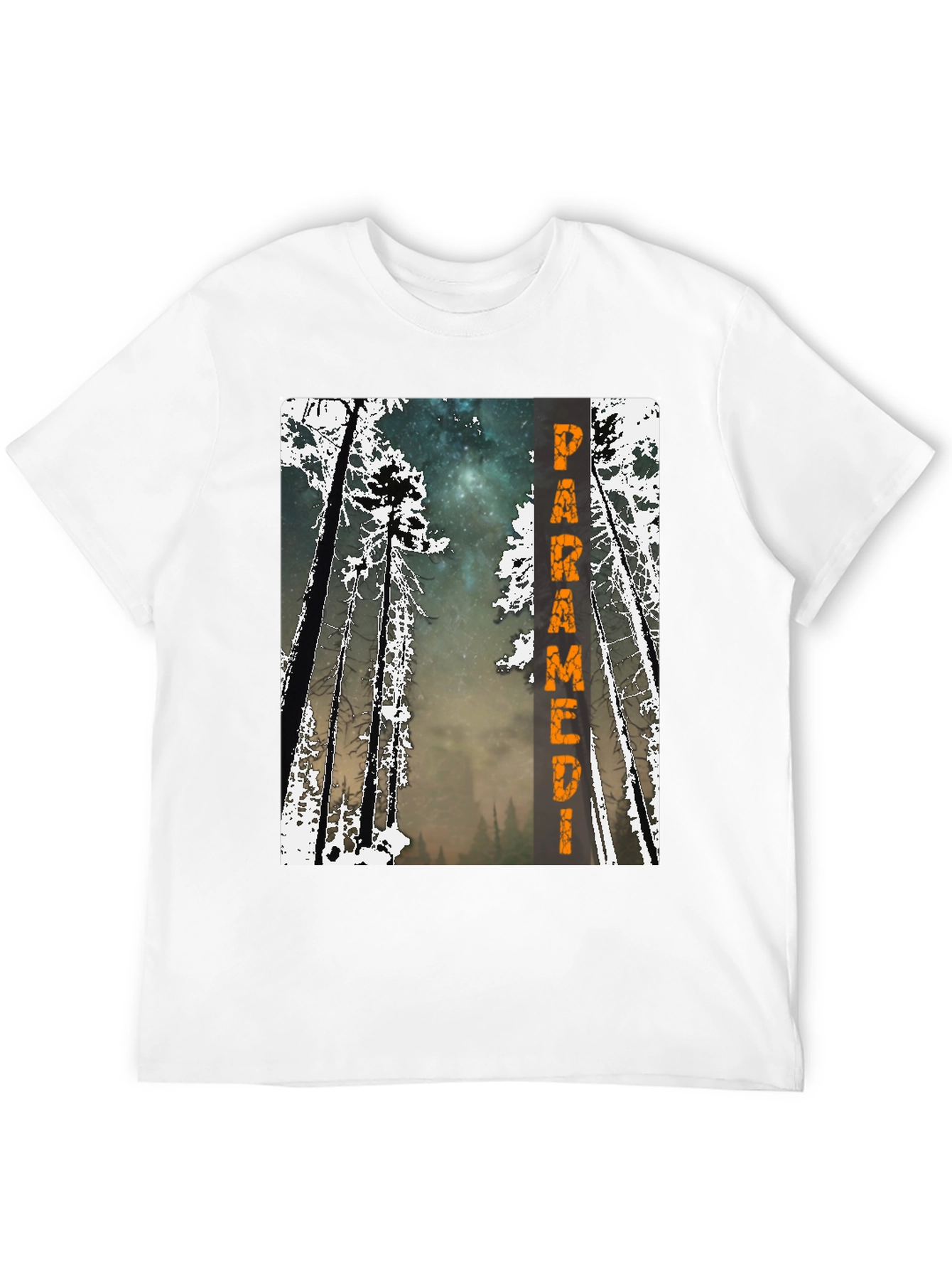 Paramedic Forest Graphic Tee - Black Cotton Shirt