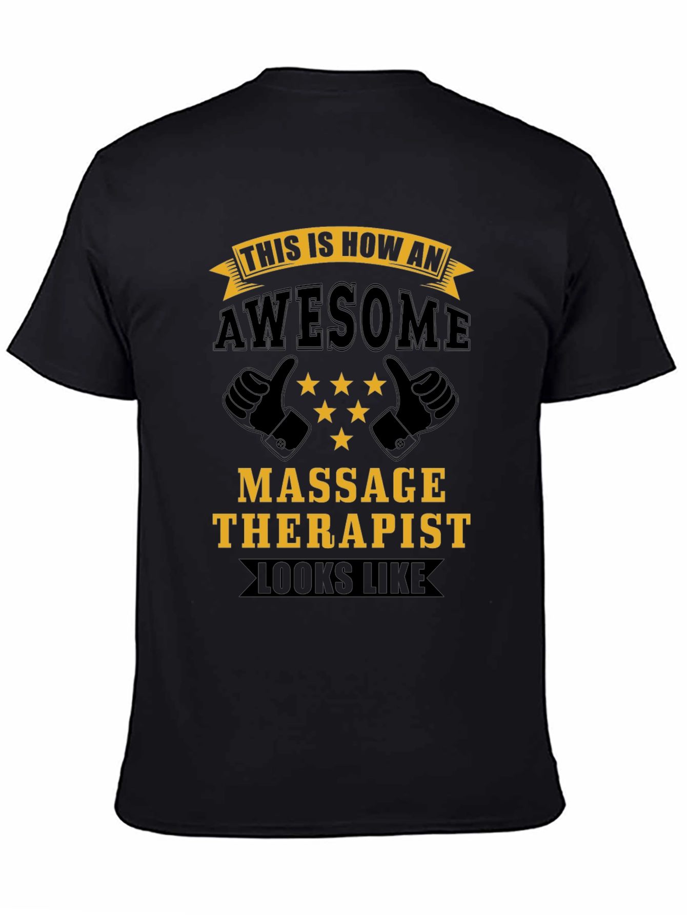 Awesome Massage Therapist T-Shirt - Black