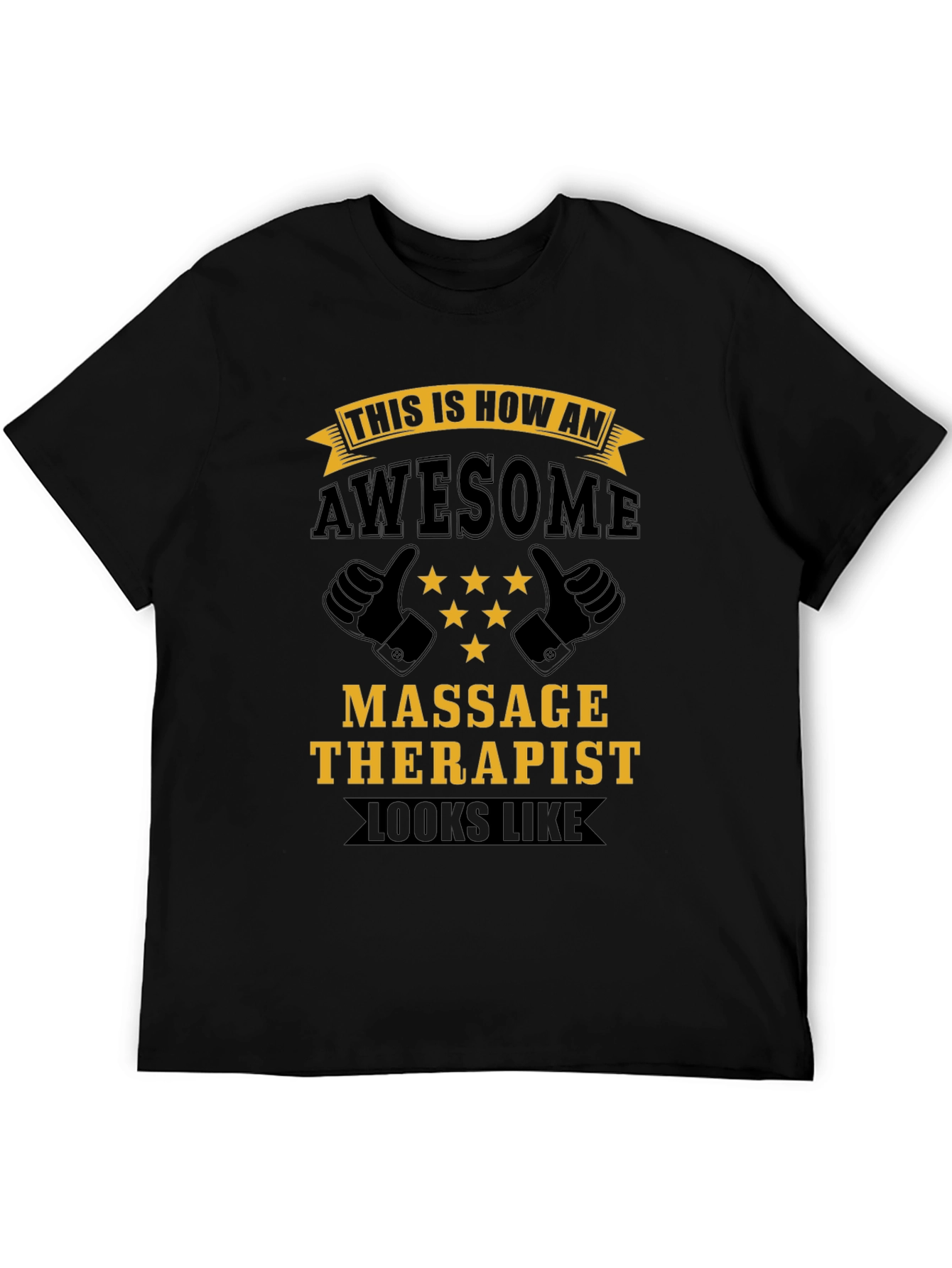 Awesome Massage Therapist T-Shirt - Black