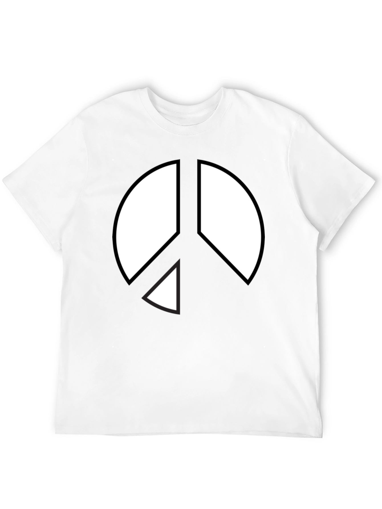 Peace Sign Graphic T-Shirt - Black