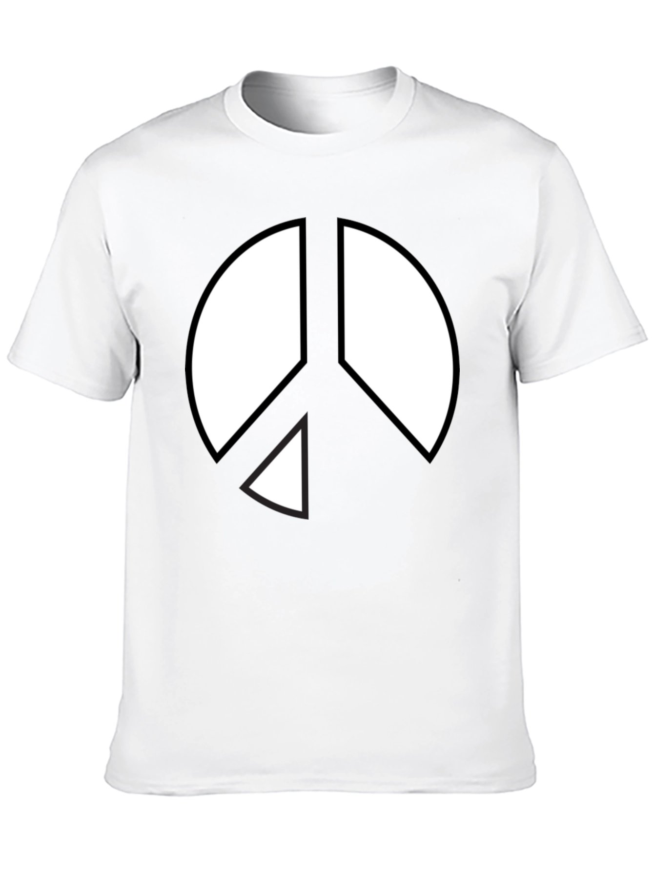 Peace Sign Graphic T-Shirt - Black