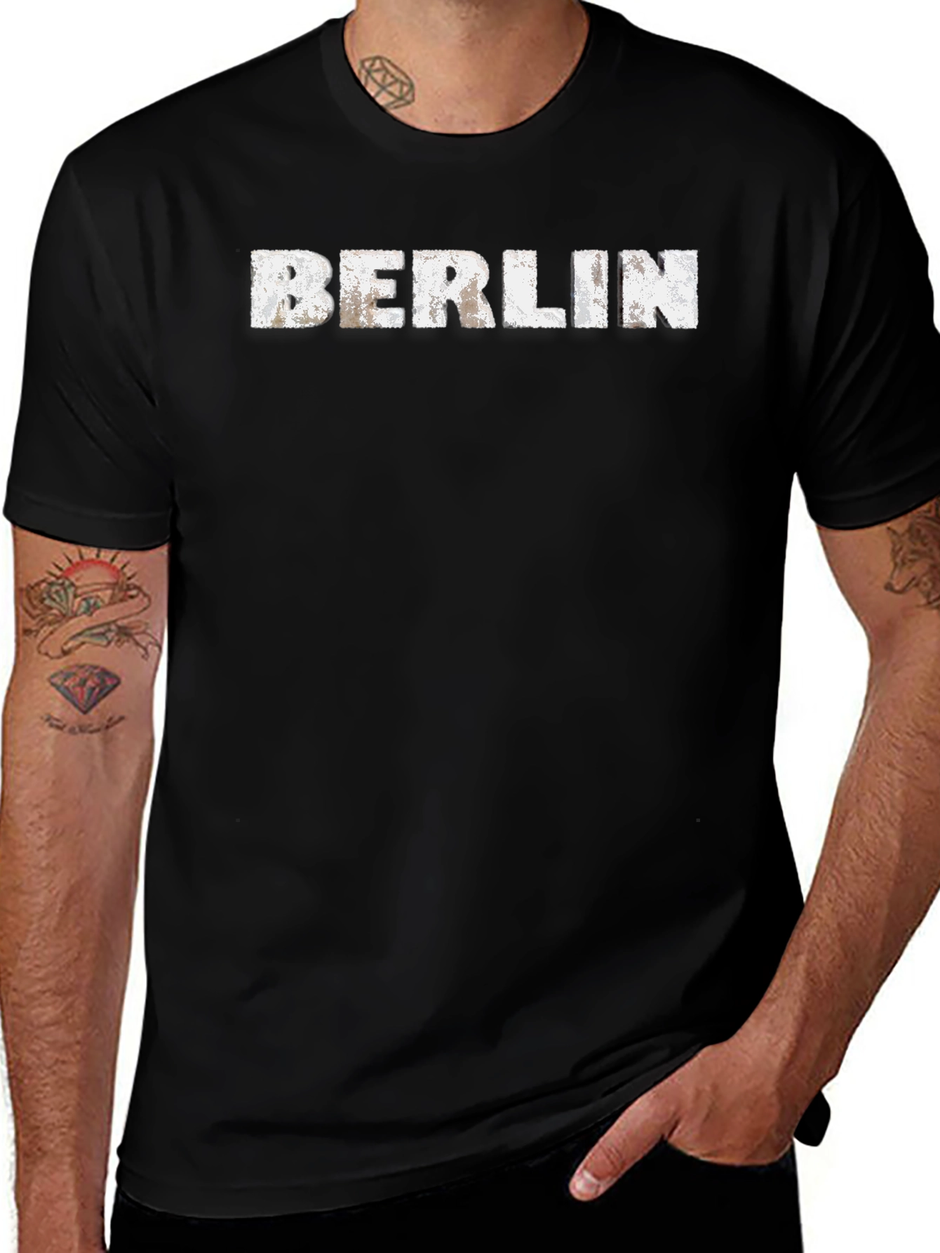 Berlin Graphic Tee - Distressed City T-Shirt