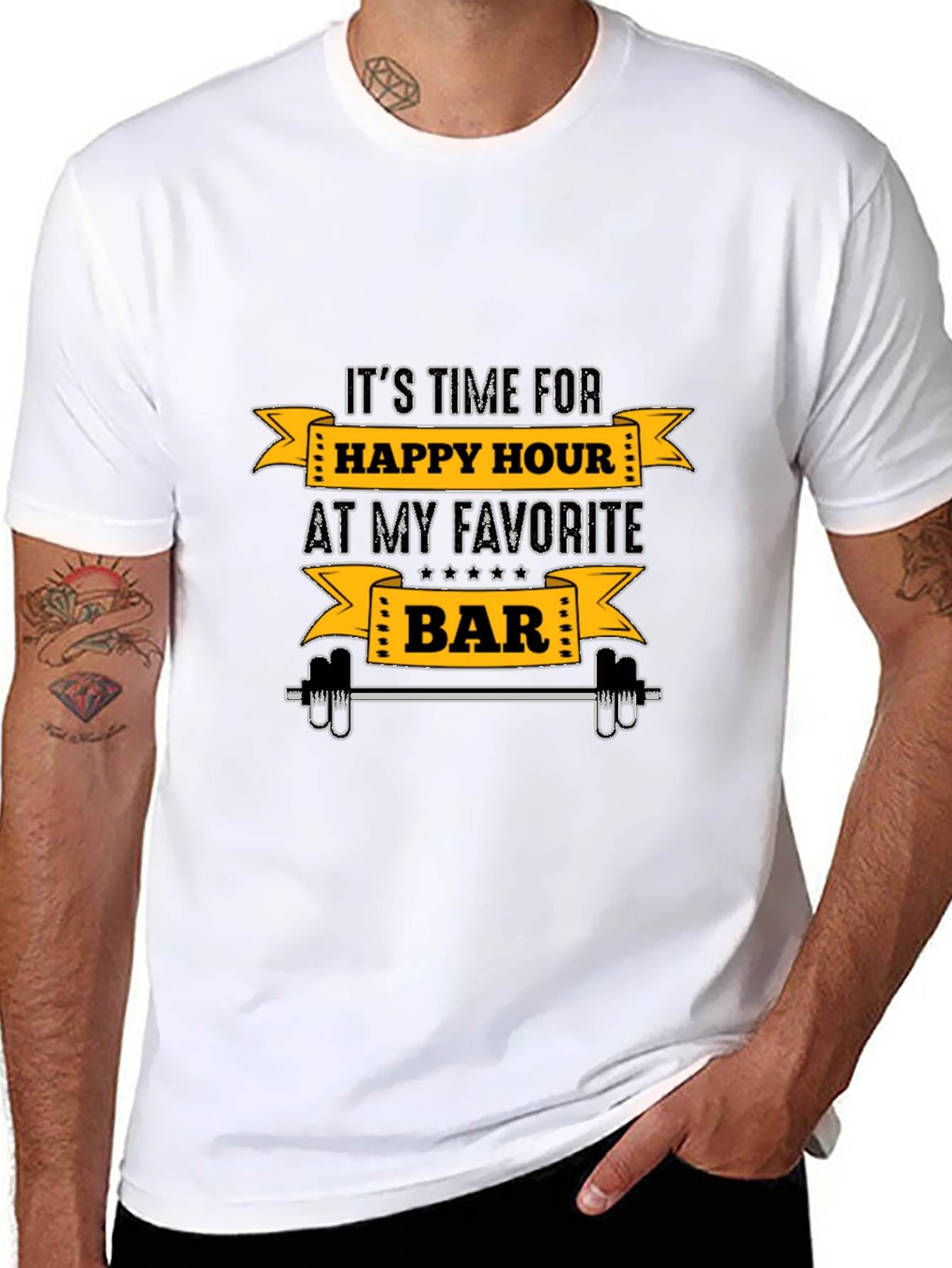 Happy Hour Gym Bar T-Shirt