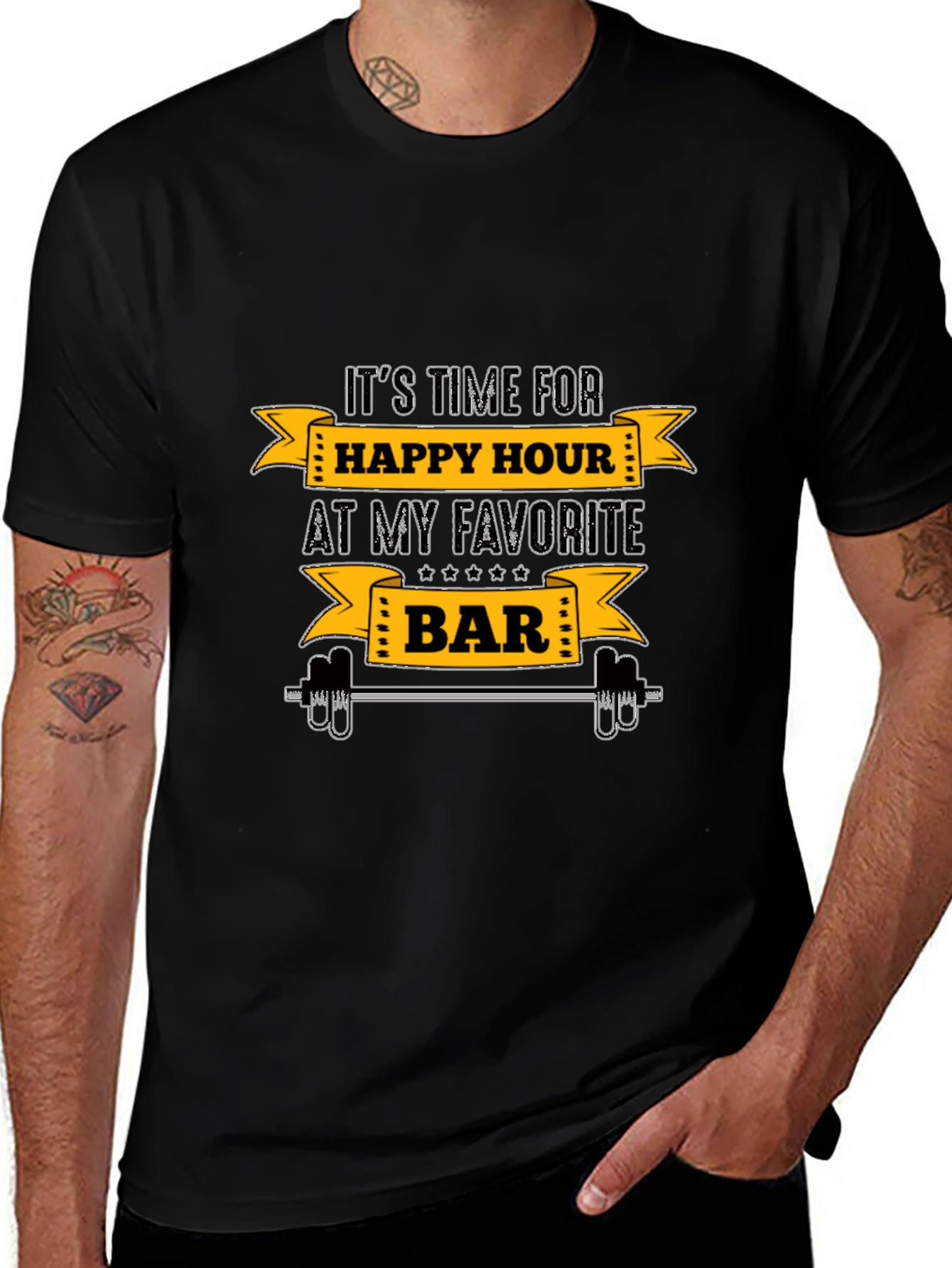 Happy Hour Gym Bar T-Shirt