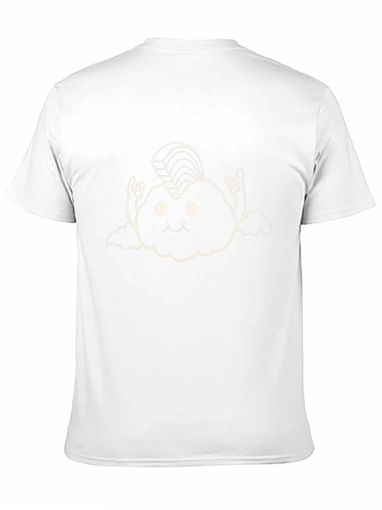 Funny Cloud Rocker Graphic T-Shirt - Black Cotton Tee