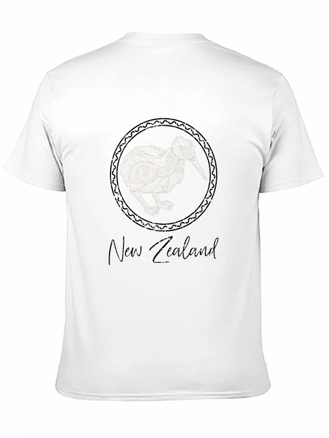 New Zealand Kiwi Bird Black T-Shirt