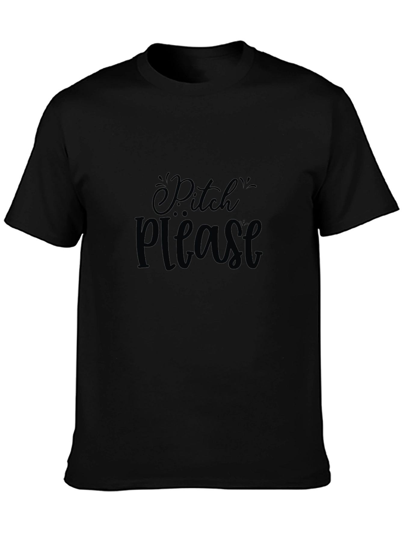 Pitch Please Black T-Shirt
