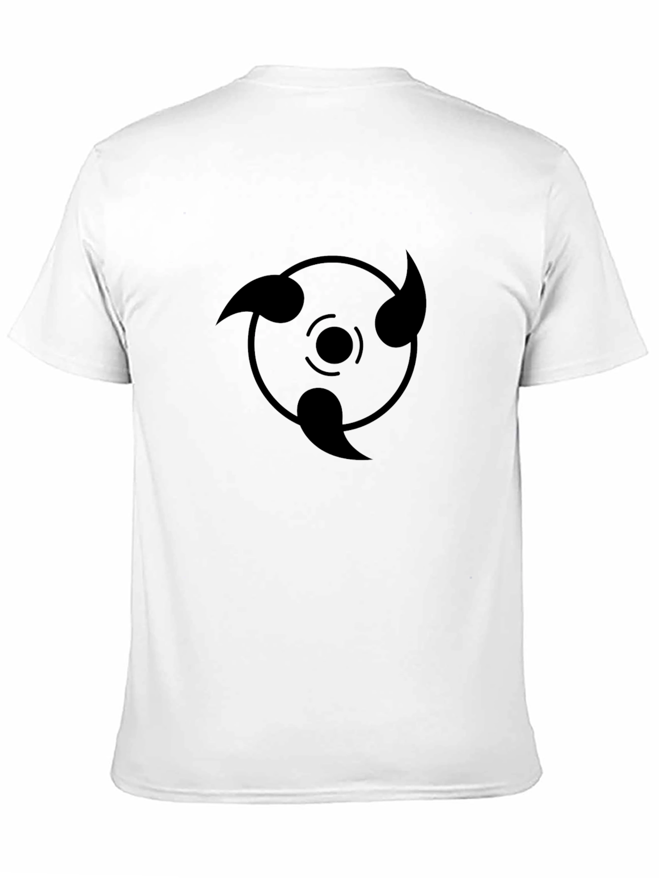 Black Rinne Sharingan Graphic Tee - Anime Inspired