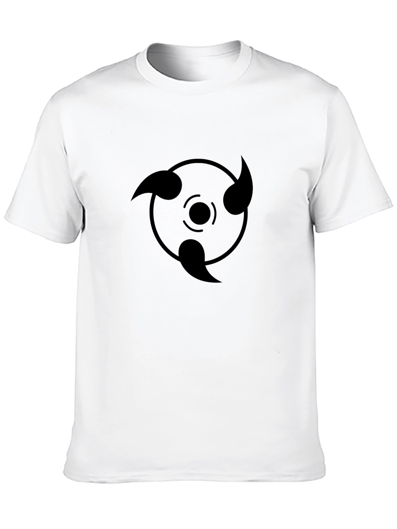 Black Rinne Sharingan Graphic Tee - Anime Inspired