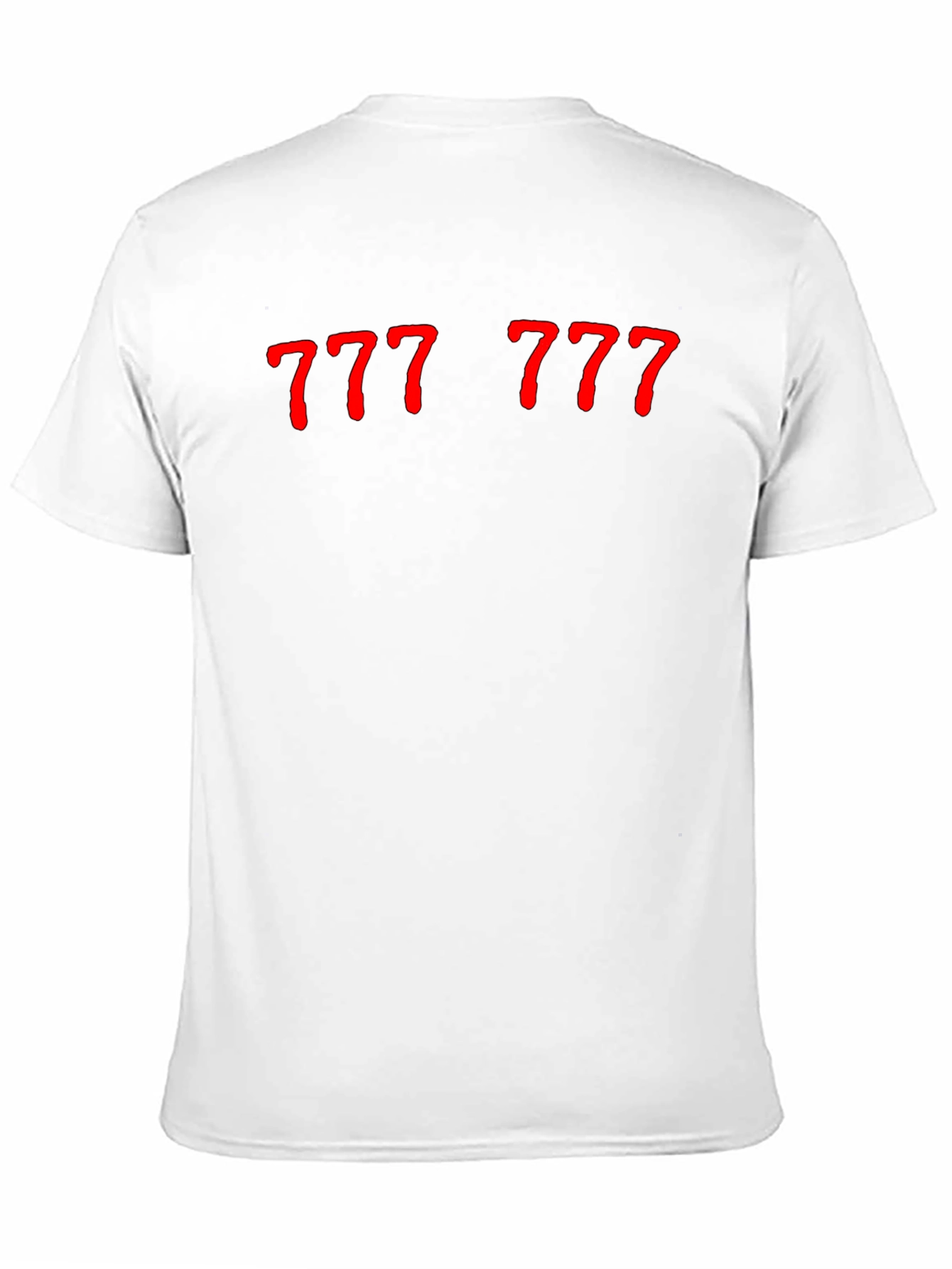 Lucky Number 777 Graphic Tee - Black