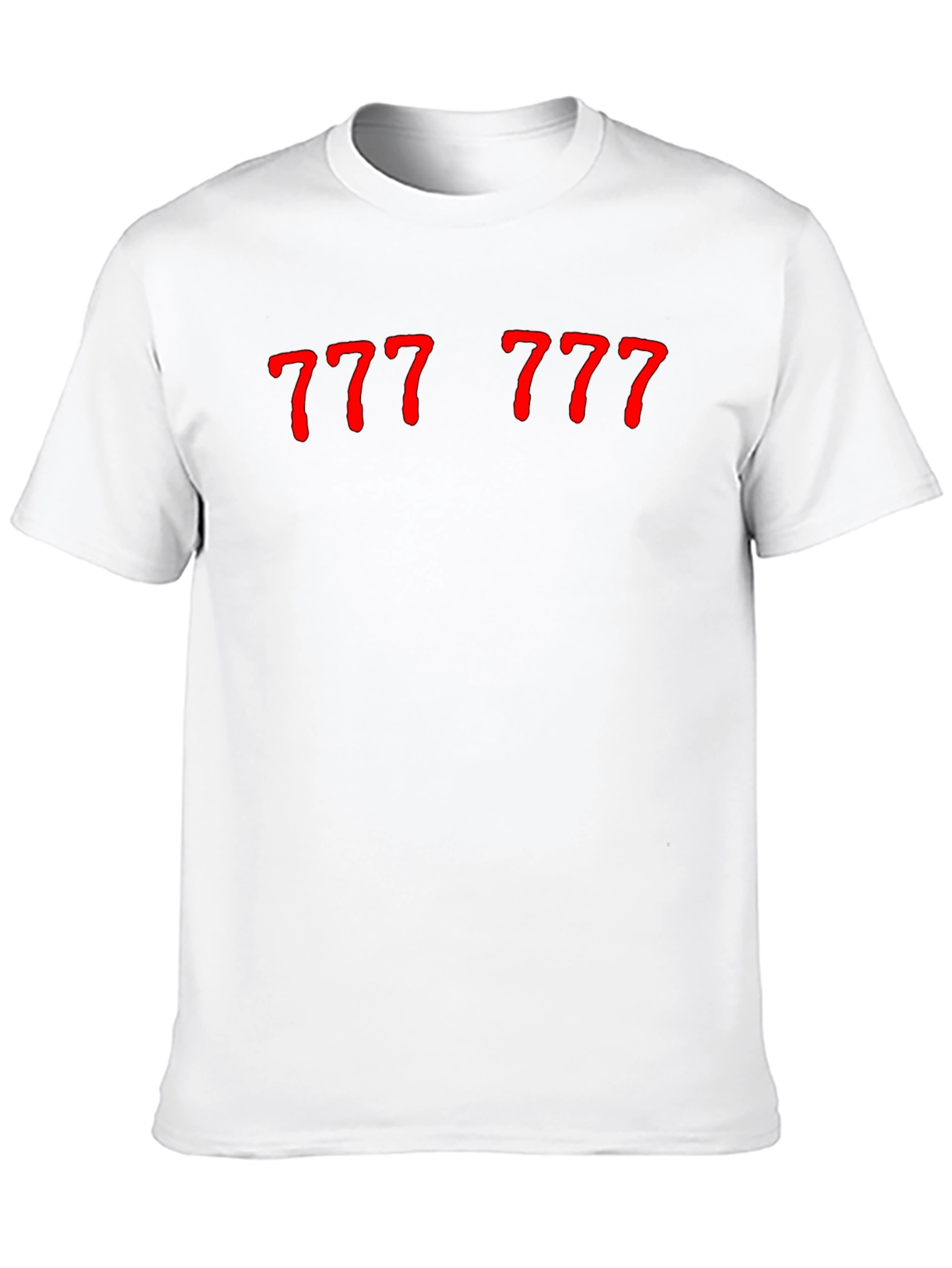 Lucky Number 777 Graphic Tee - Black