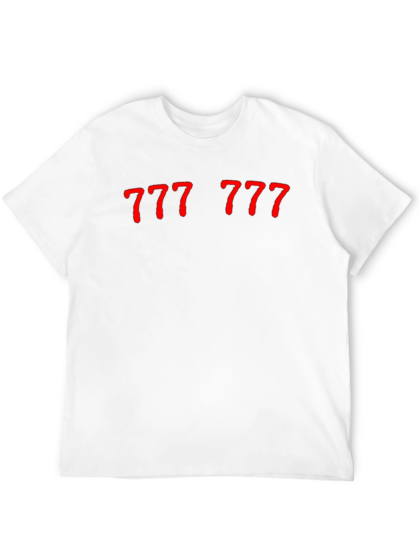Lucky Number 777 Graphic Tee - Black