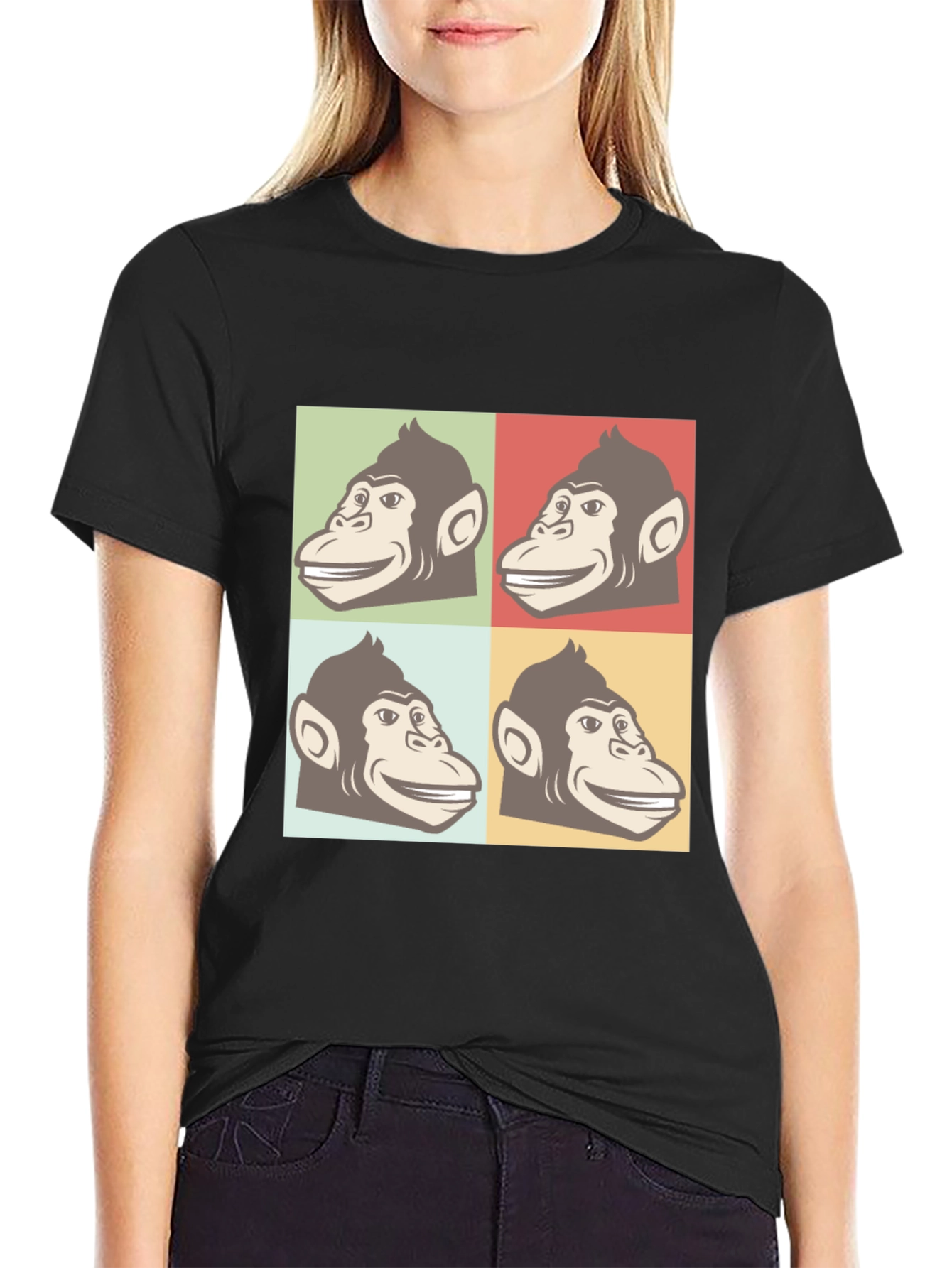 Retro Monkey Pop Art T-Shirt