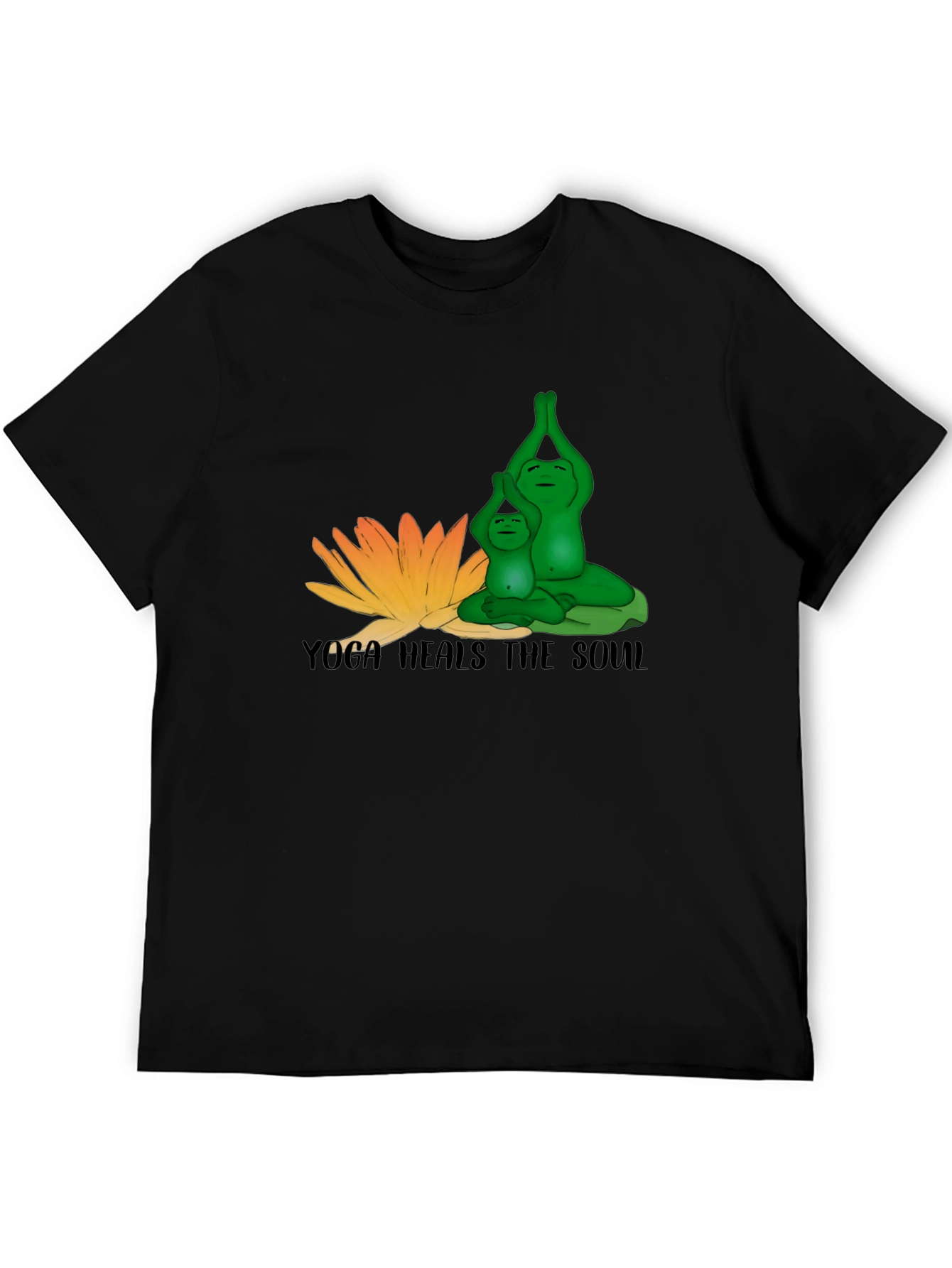 Yoga Frogs T-Shirt - Meditative Design