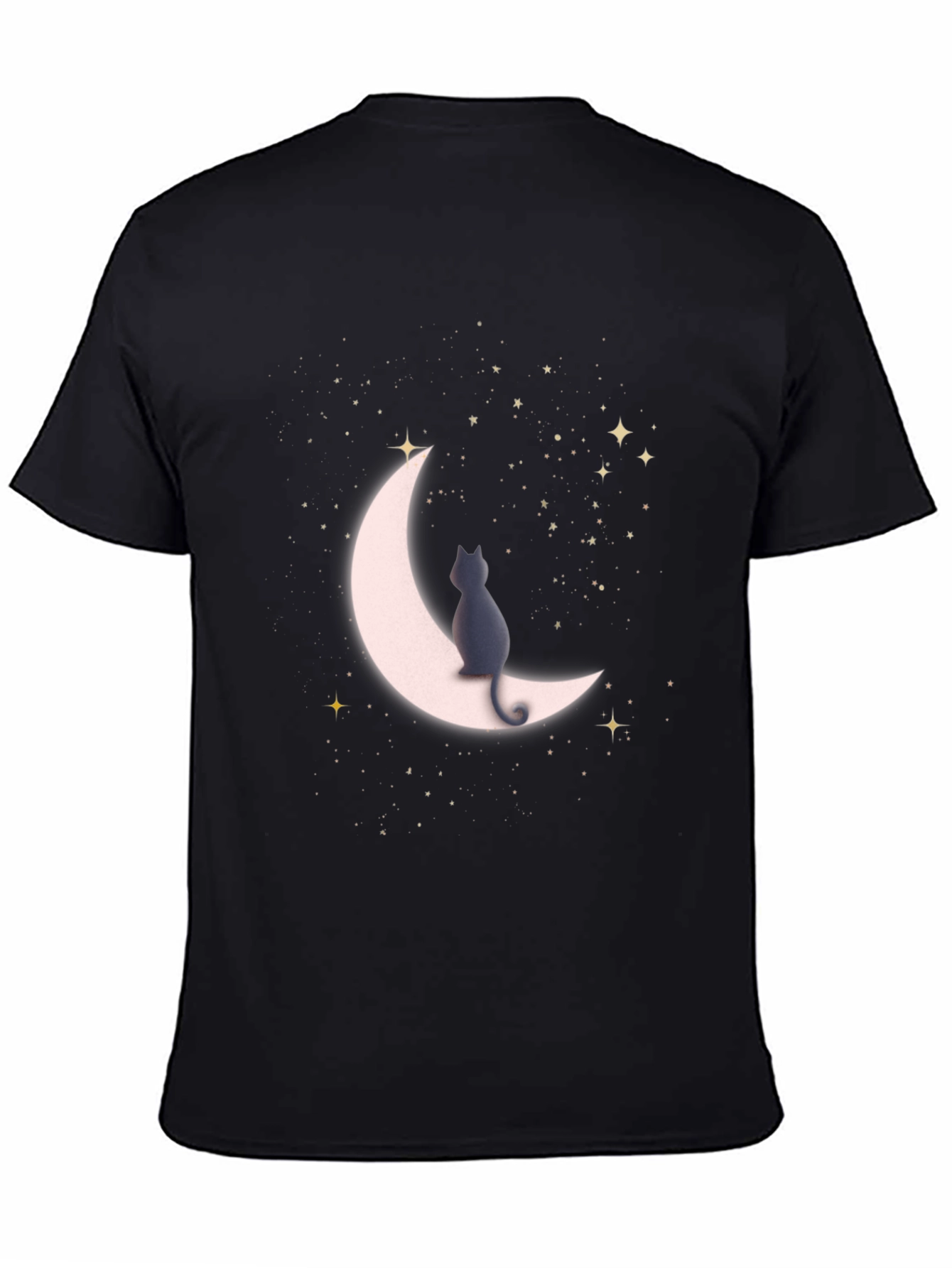 Cat On Moon T-Shirt - Stargazer Tee