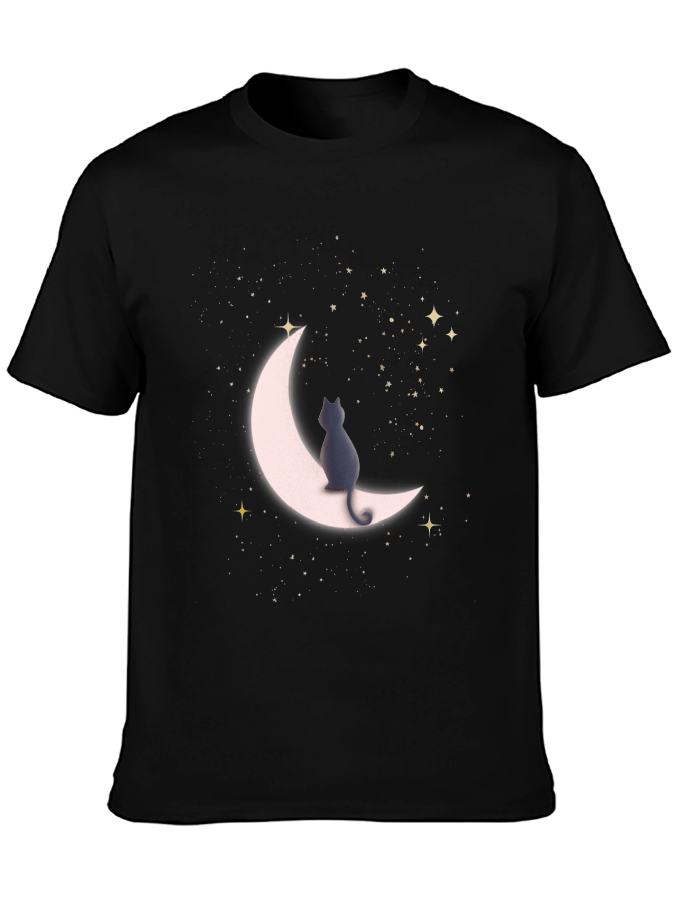 Cat On Moon T-Shirt - Stargazer Tee