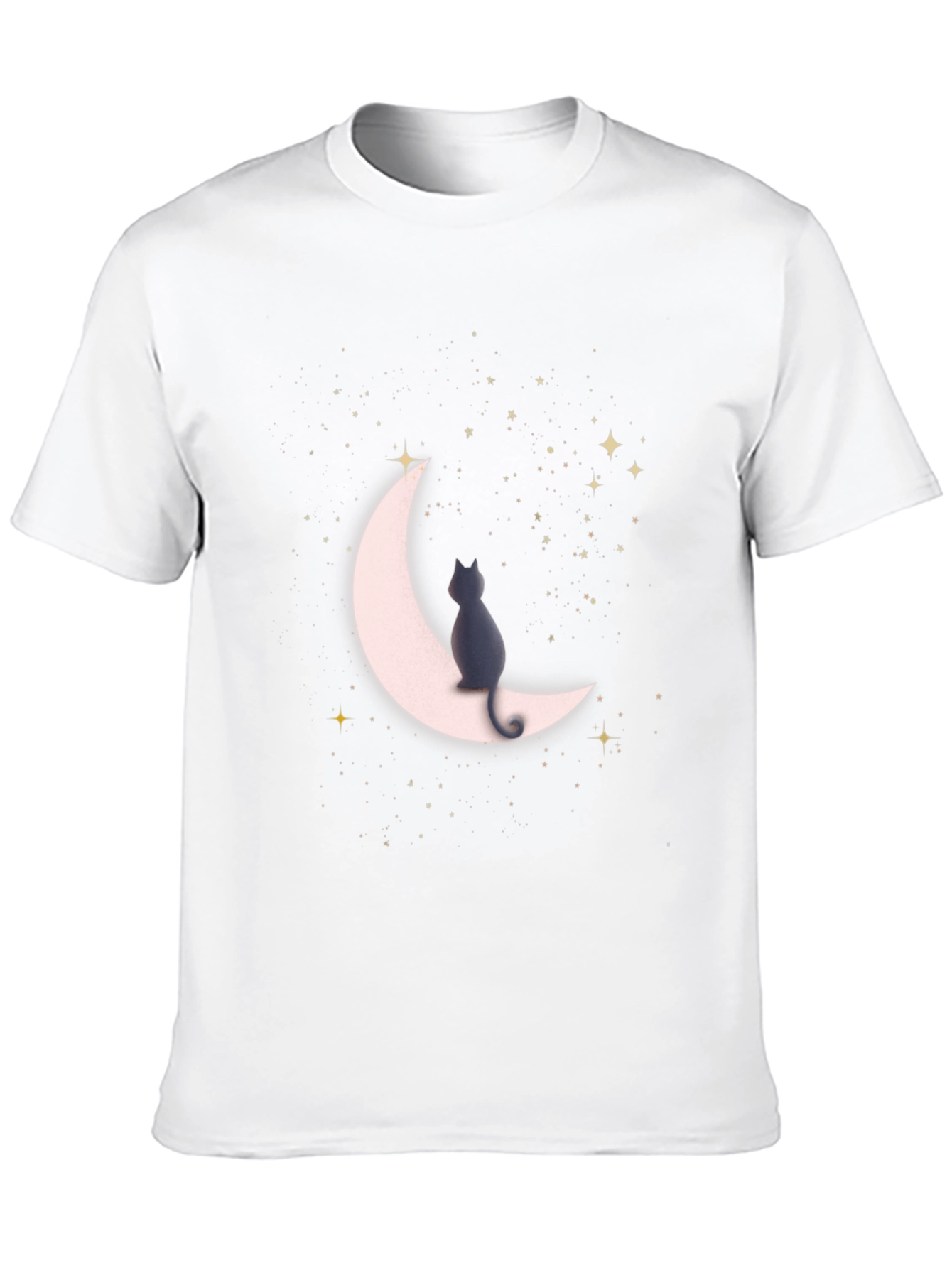 Cat On Moon T-Shirt - Stargazer Tee