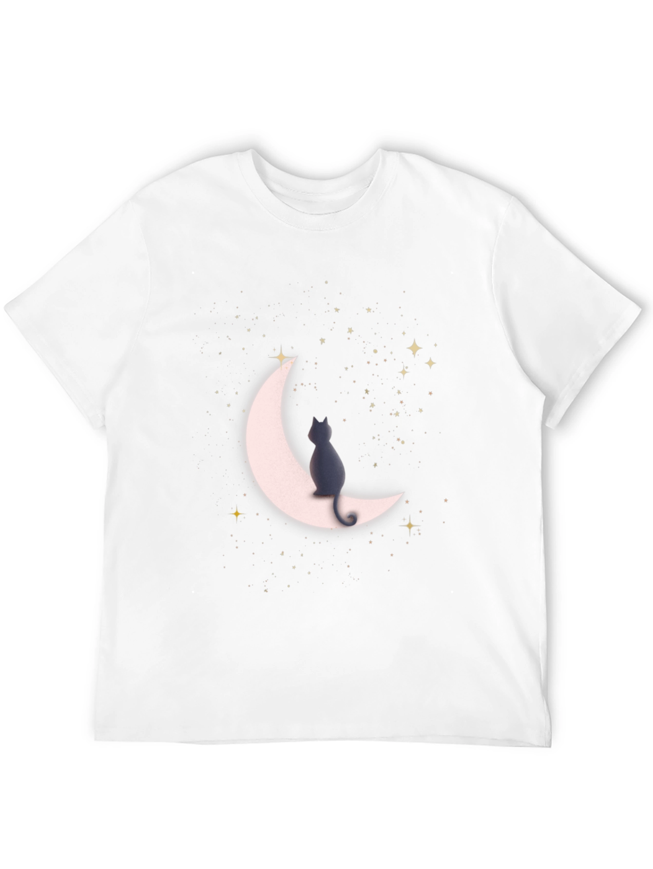 Cat On Moon T-Shirt - Stargazer Tee
