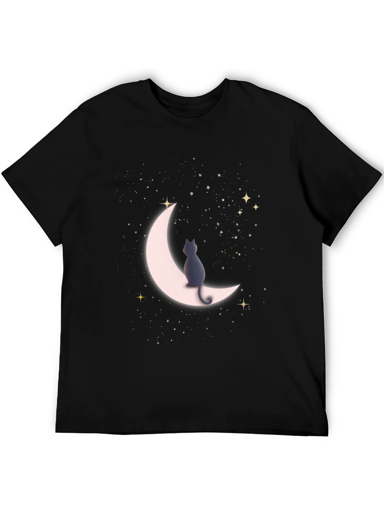 Cat On Moon T-Shirt - Stargazer Tee